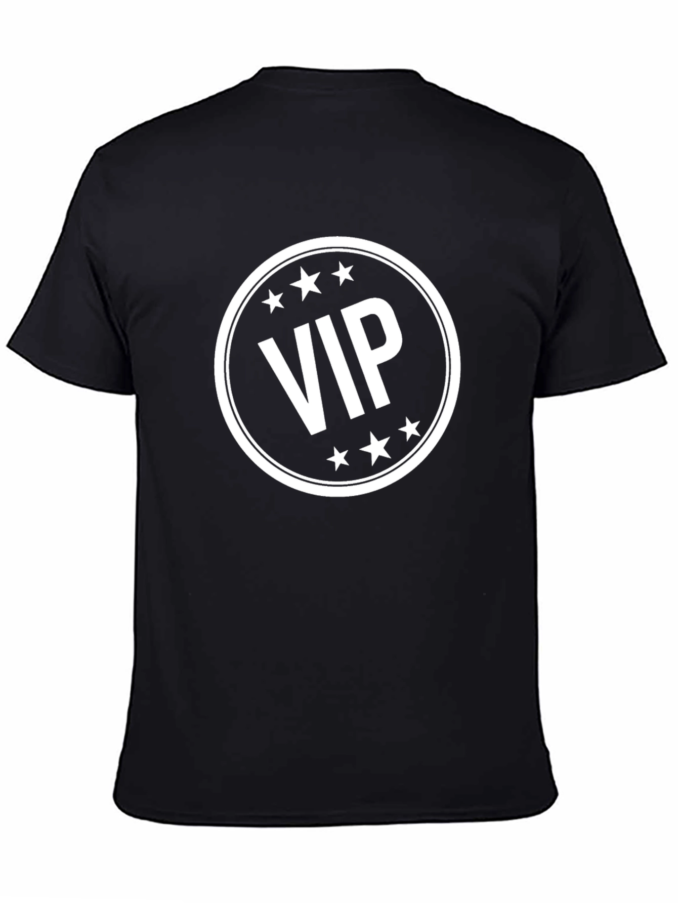 VIP Graphic Tee - Black Cotton Blend