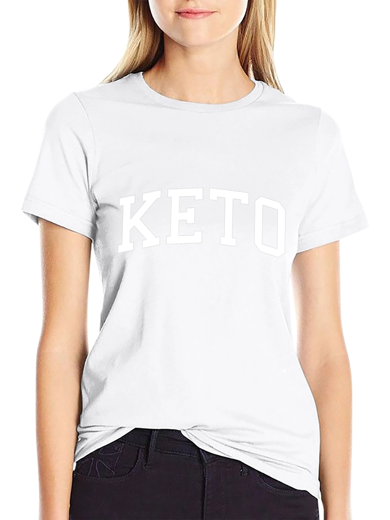 KETO T-Shirt Black Cotton Blend Short Sleeve Tee