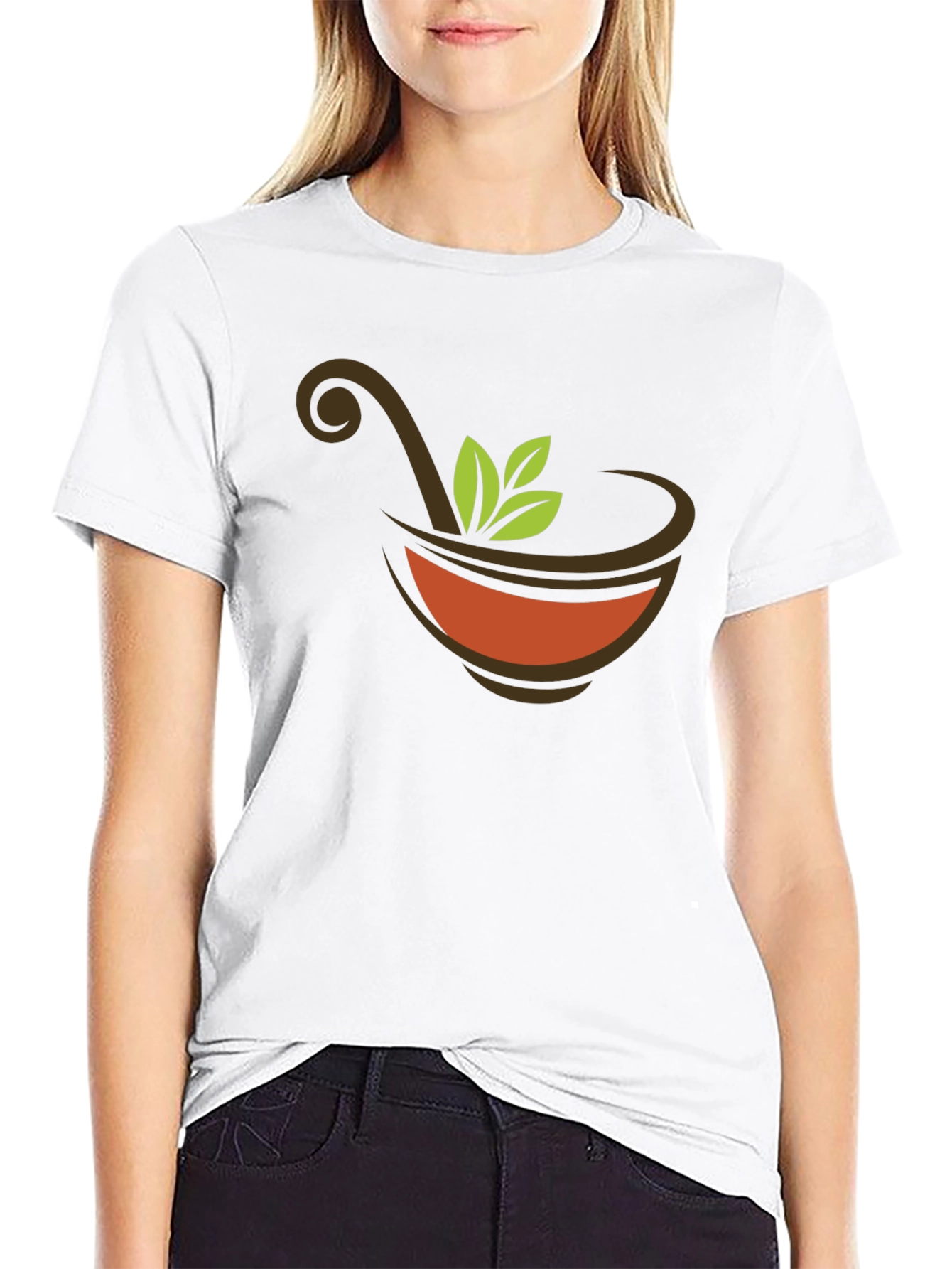 Herbal Tea Bowl Black T-Shirt