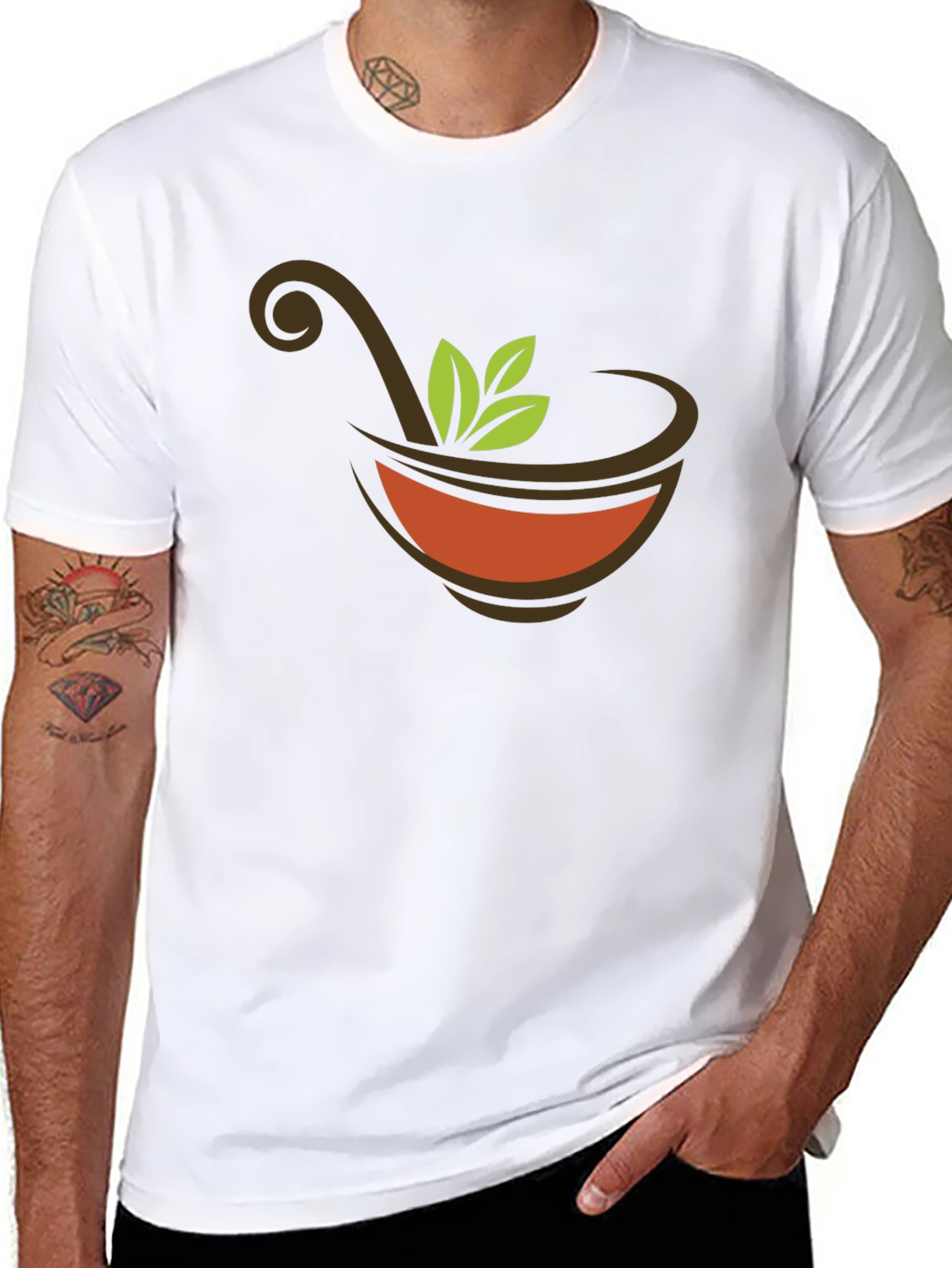Herbal Tea Bowl Black T-Shirt