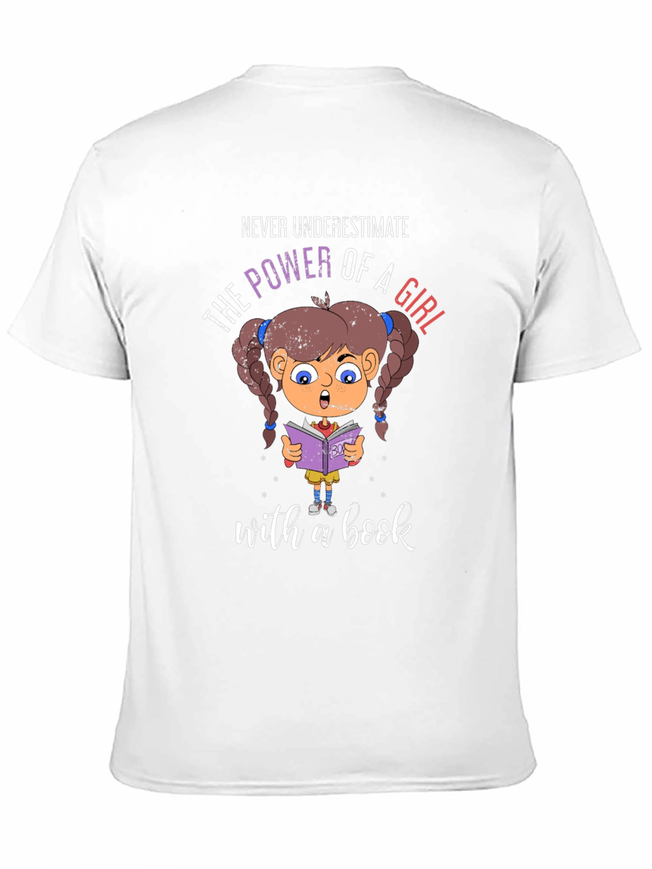 Never Underestimate a Girl with a Book T-Shirt