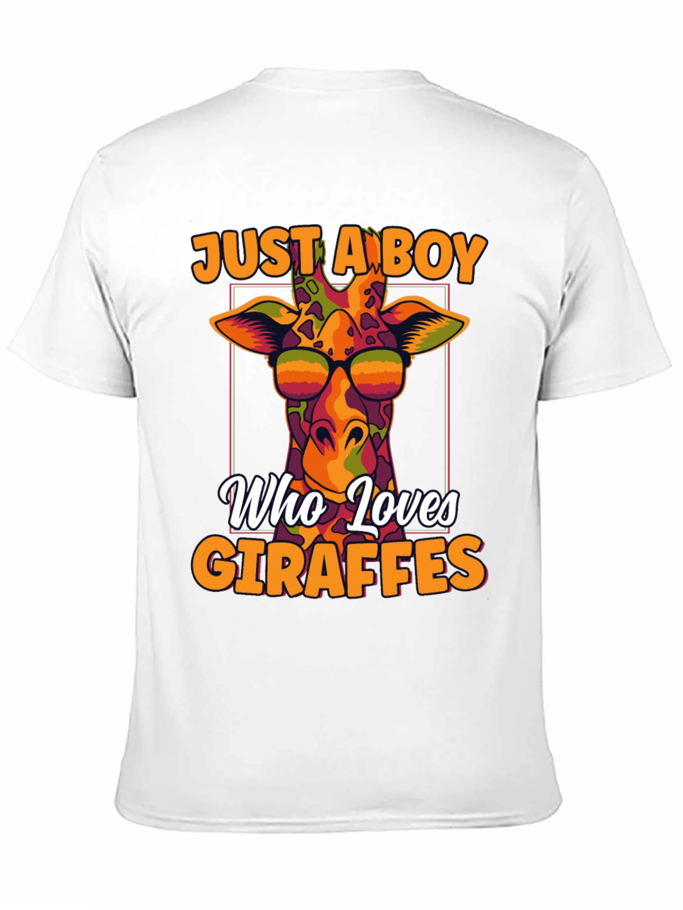 Giraffe Lovers T-Shirt: Just a Boy Who Loves Giraffes