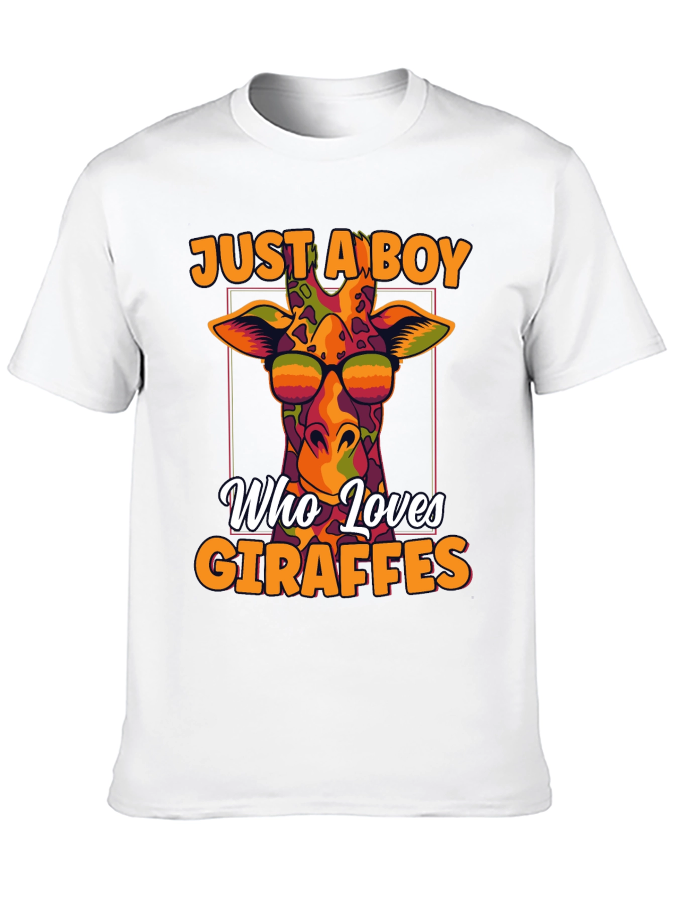 Giraffe Lovers T-Shirt: Just a Boy Who Loves Giraffes