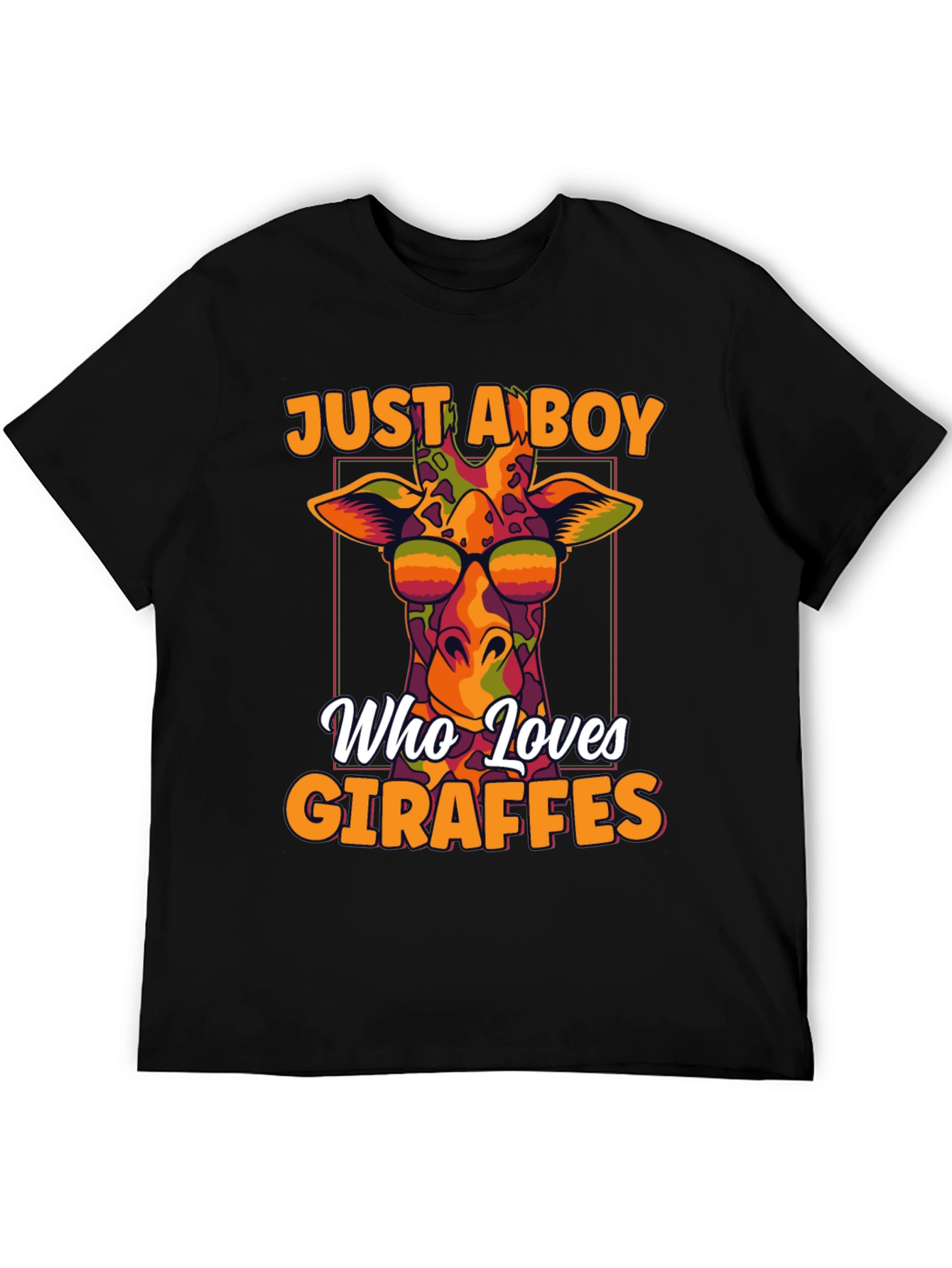 Giraffe Lovers T-Shirt: Just a Boy Who Loves Giraffes
