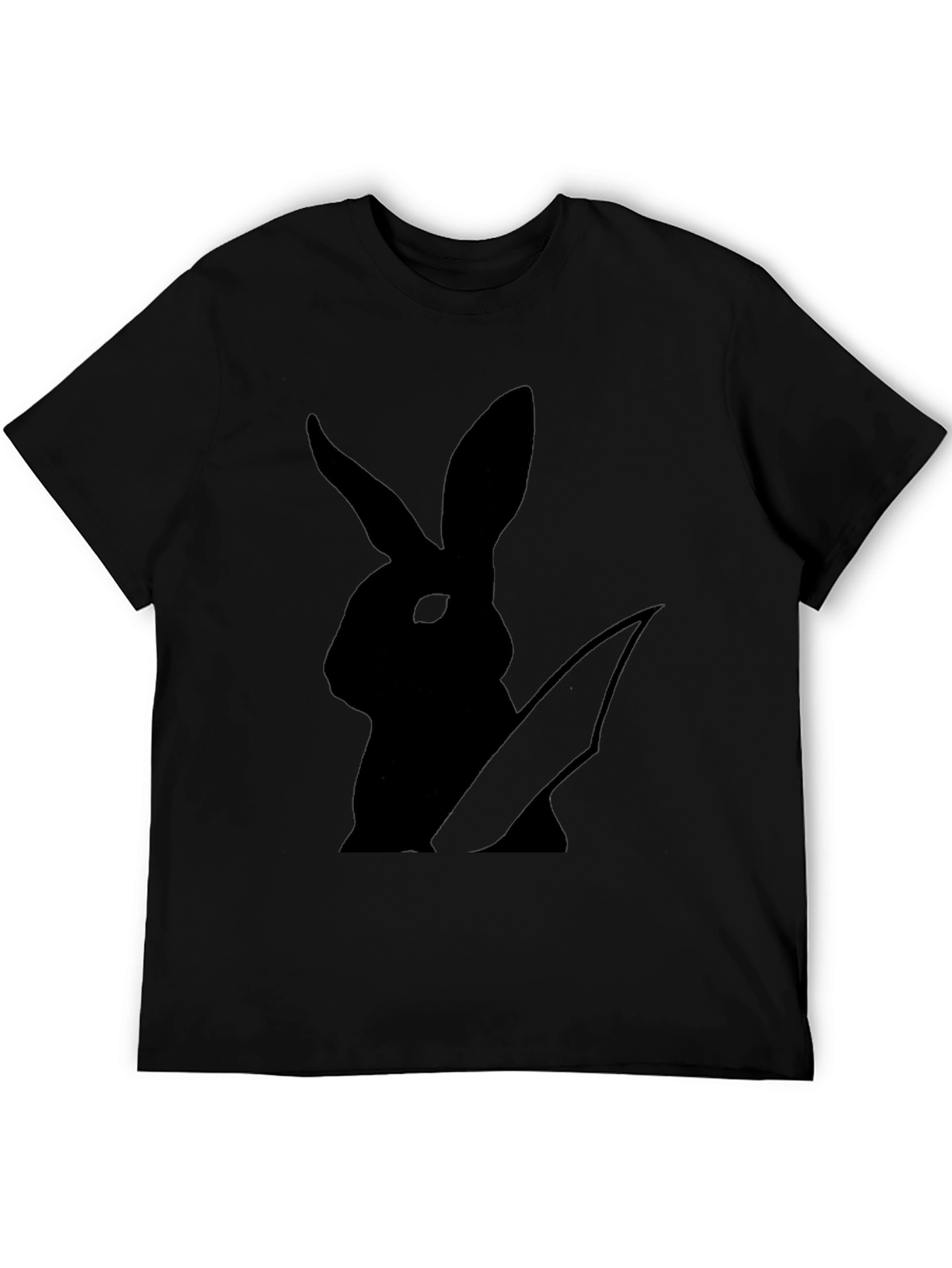 Black Rabbit Graphic Tee - Mens Casual Shirt