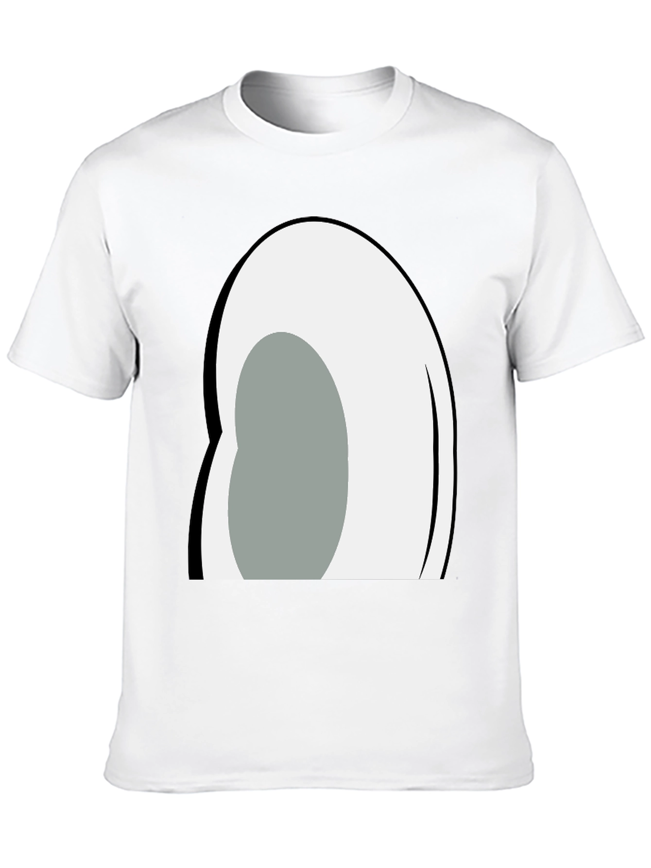 Cartoon Eye Graphic Black T-Shirt