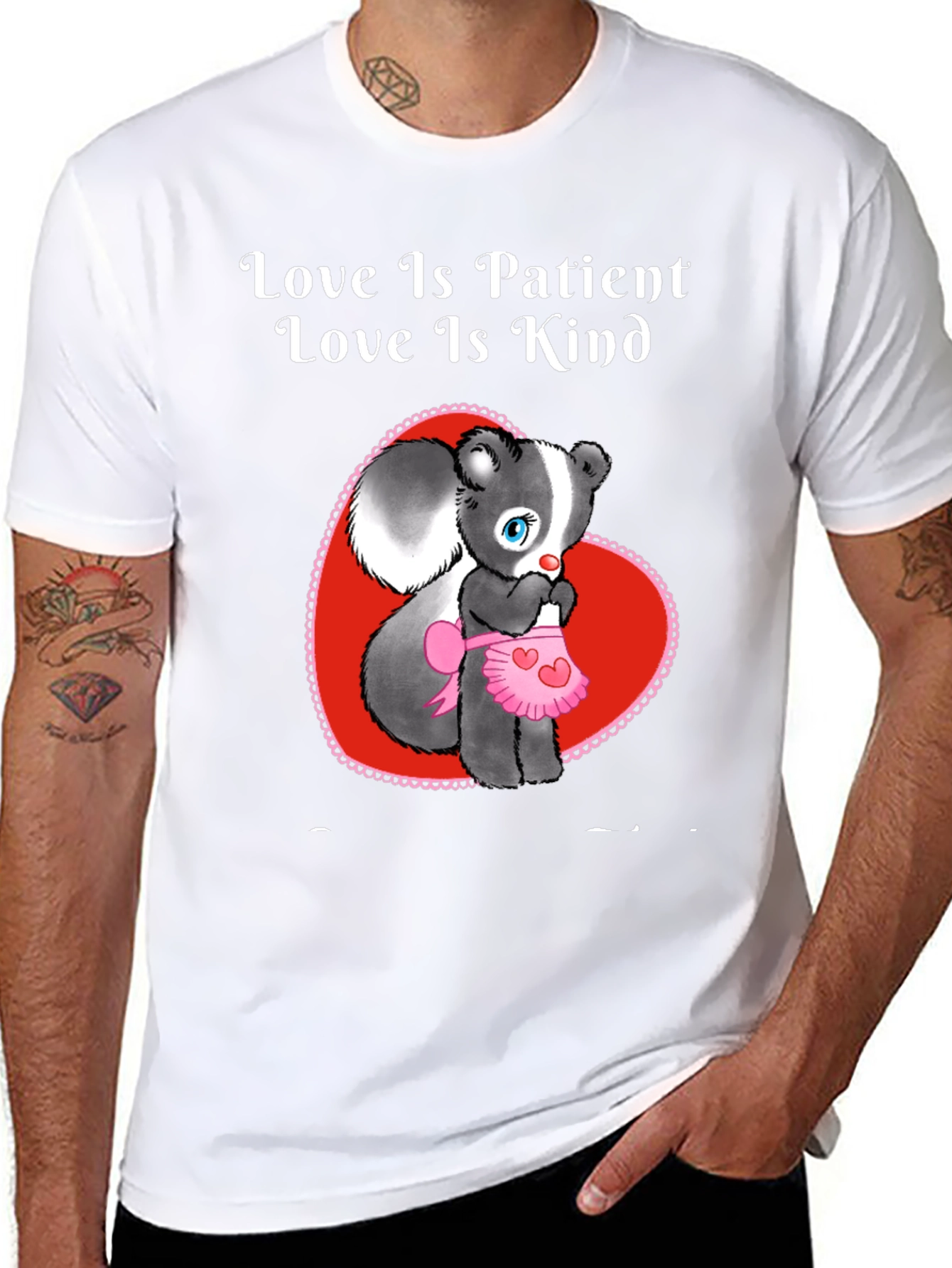 Love Is Patient Skunk T-Shirt
