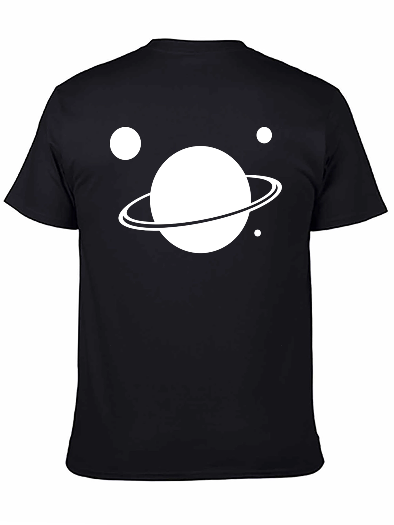 Planet Graphic Tee - Black Cotton Casual Shirt