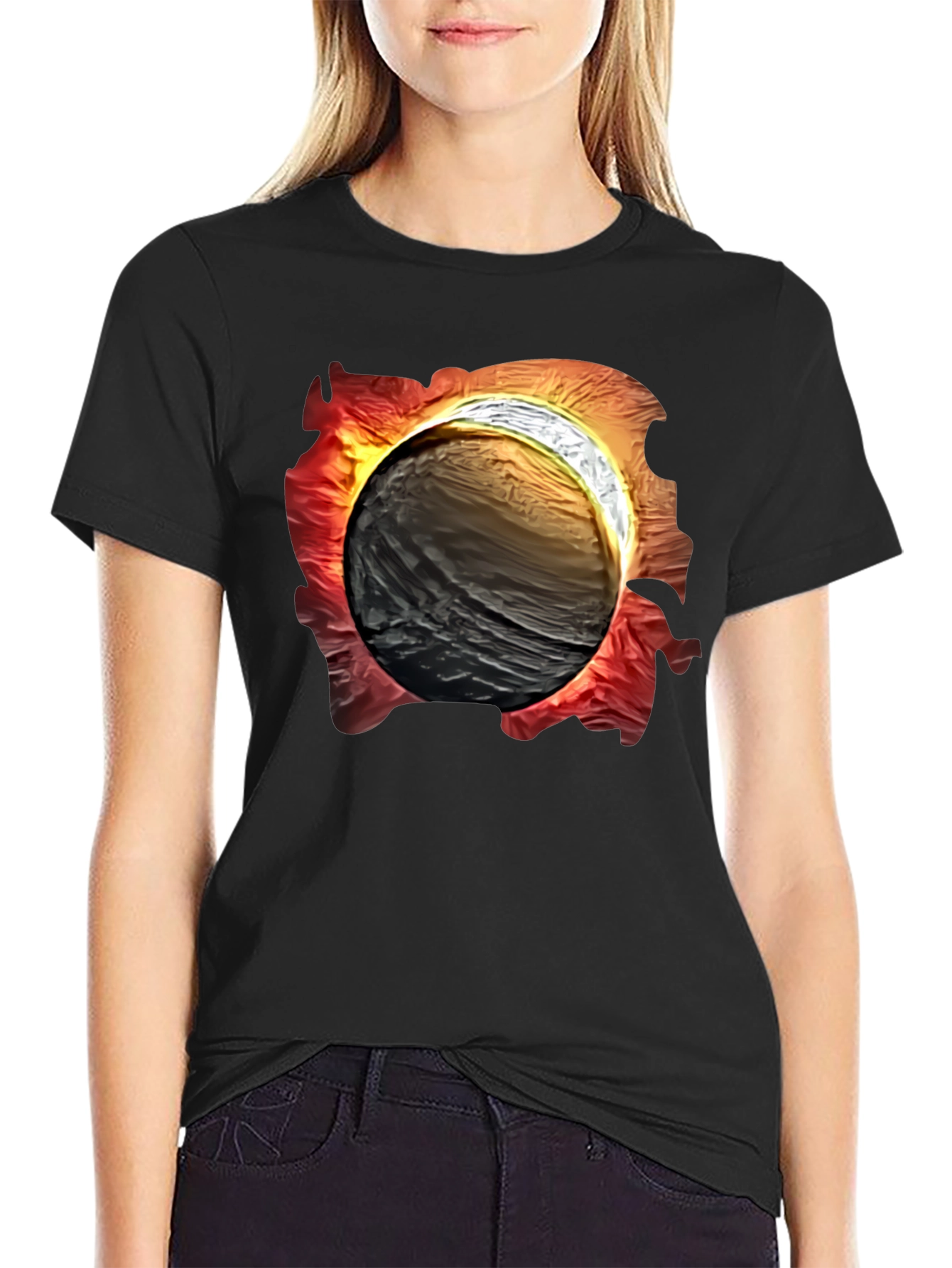 Eclipse Graphic Tee - Mens Black T-Shirt