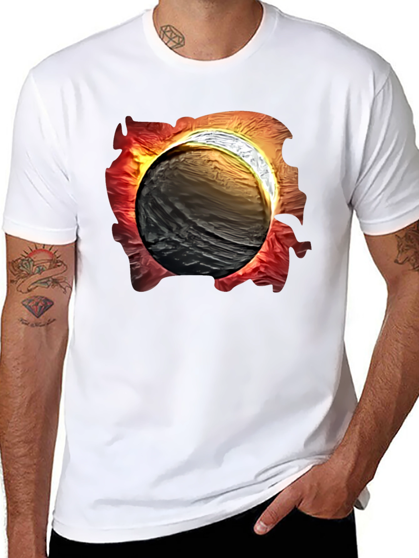 Eclipse Graphic Tee - Mens Black T-Shirt