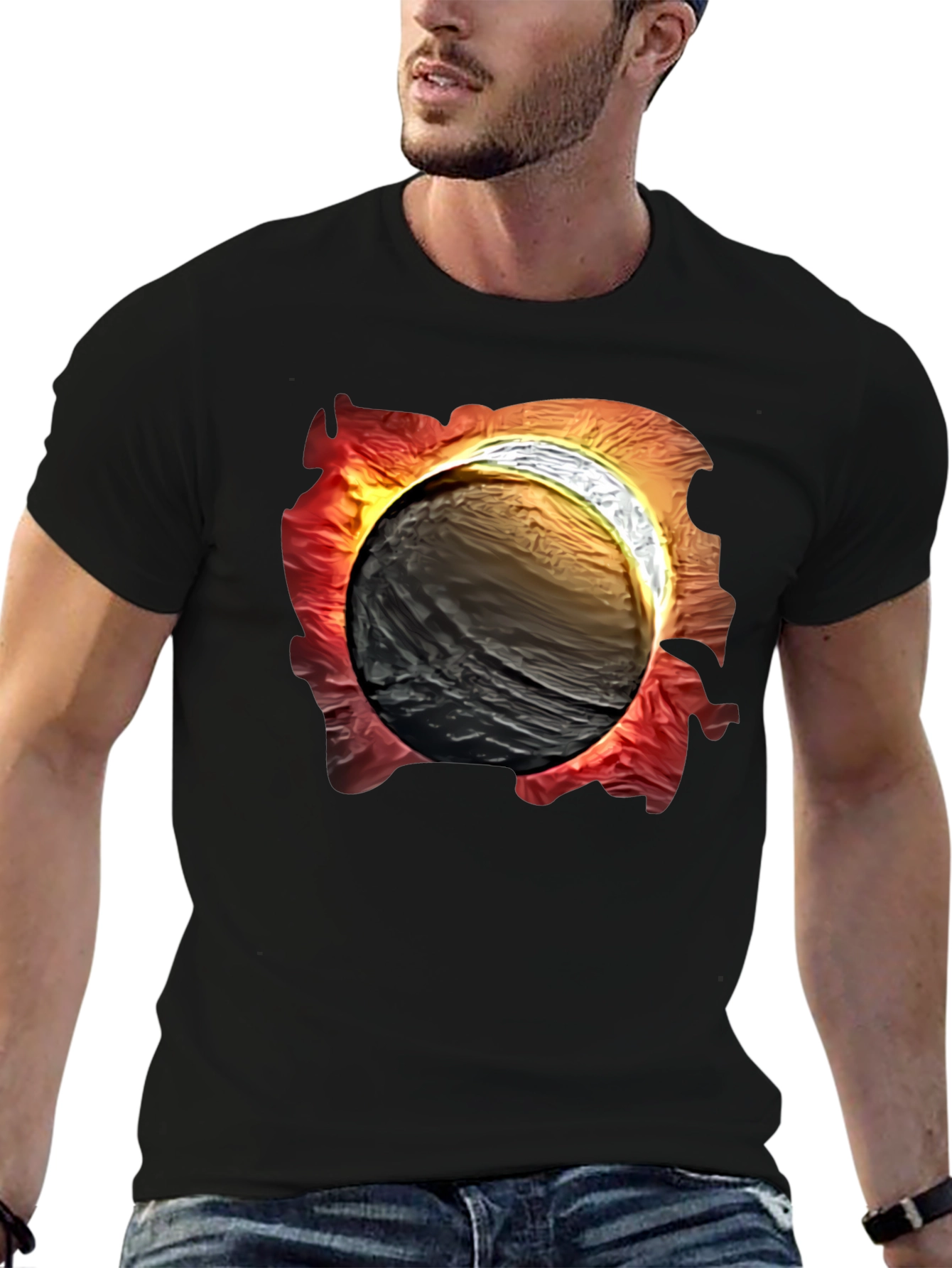 Eclipse Graphic Tee - Mens Black T-Shirt