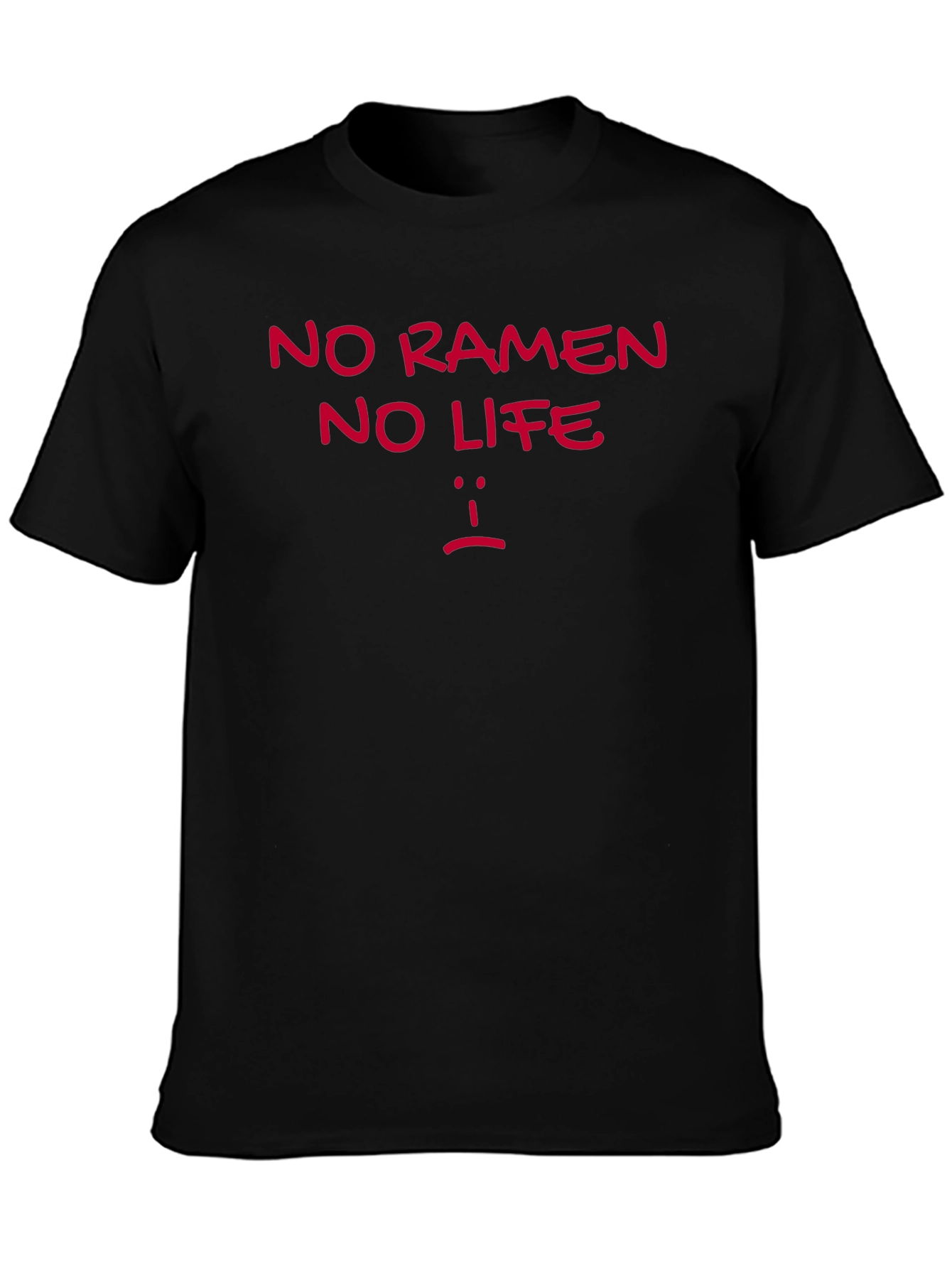 No Ramen No Life Graphic T-Shirt - Casual Style