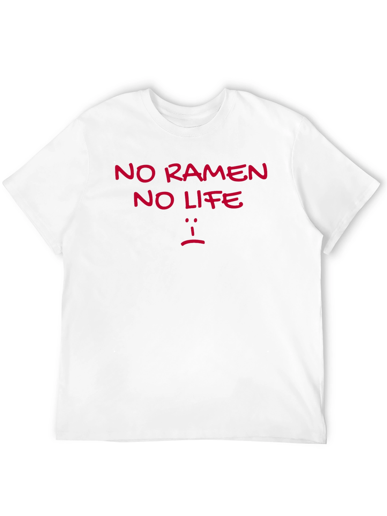 No Ramen No Life Graphic T-Shirt - Casual Style