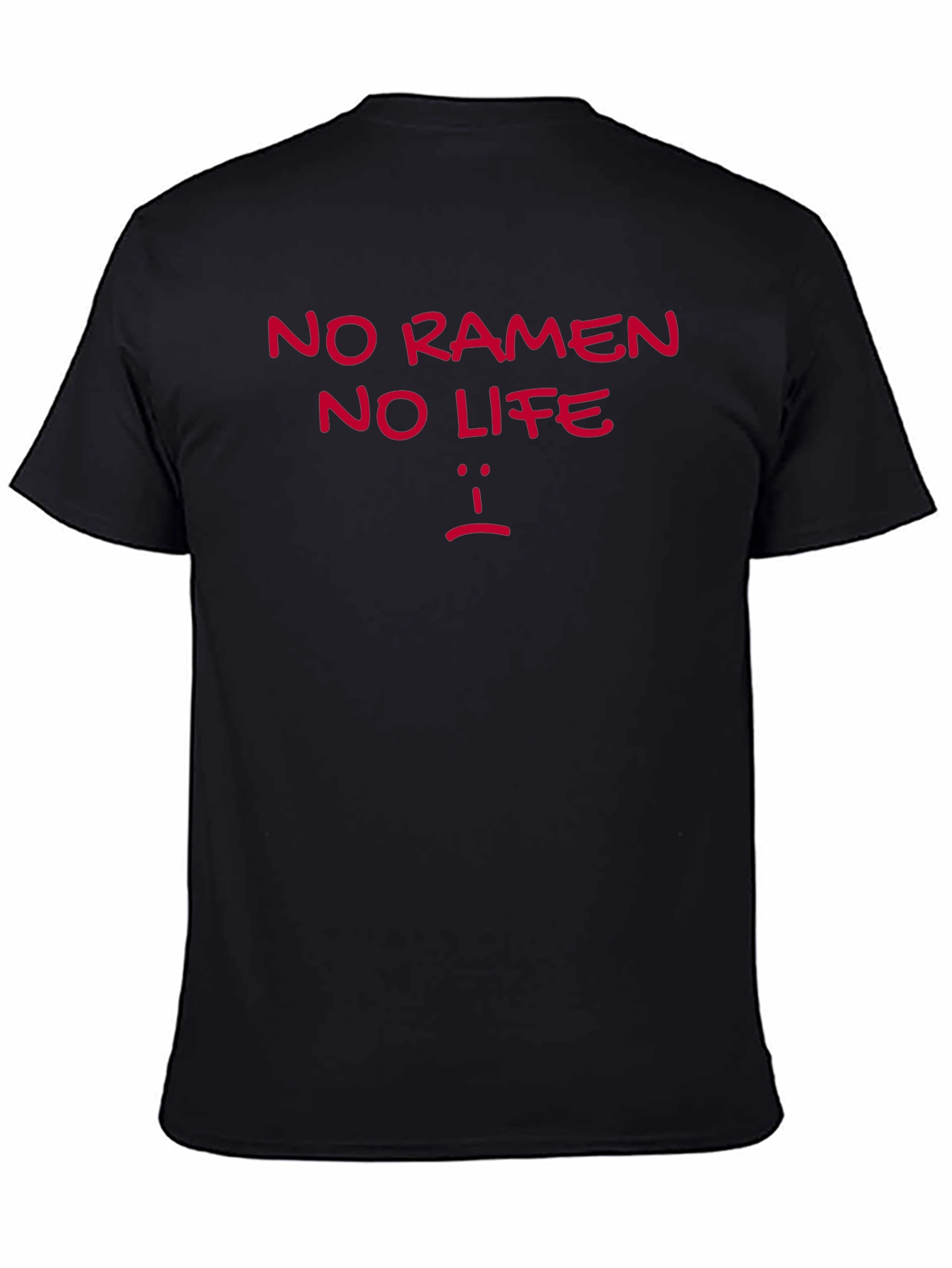 No Ramen No Life Graphic T-Shirt - Casual Style