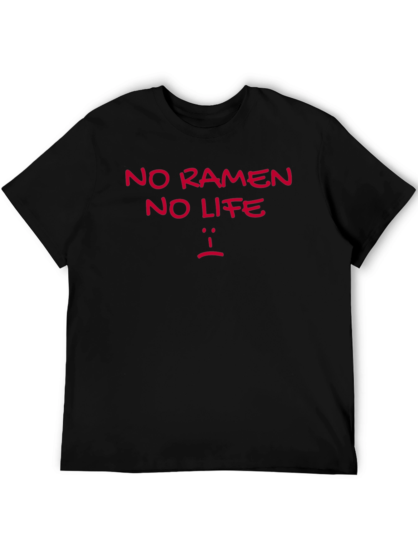 No Ramen No Life Graphic T-Shirt - Casual Style