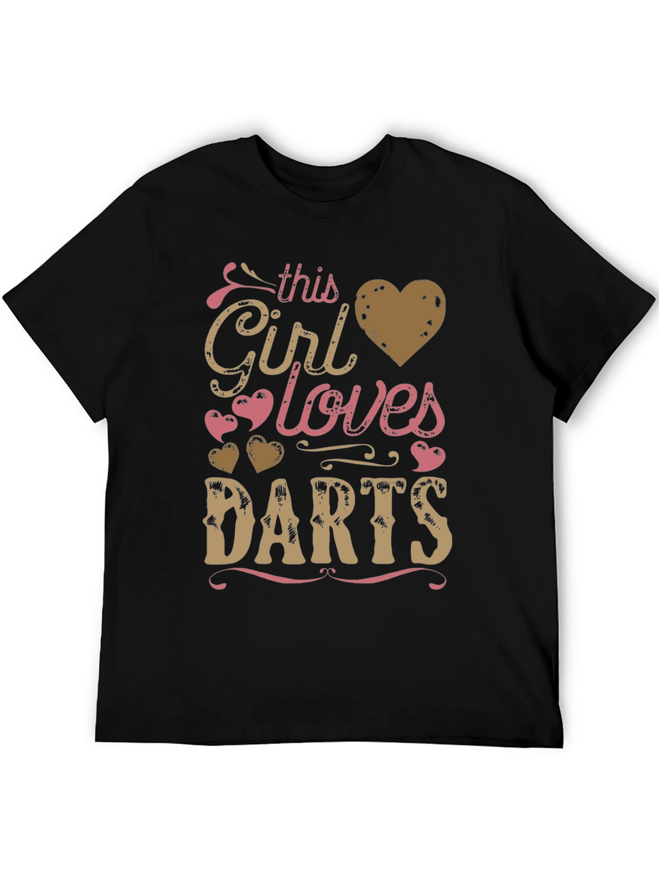 Girl Loves Darts Graphic T-Shirt