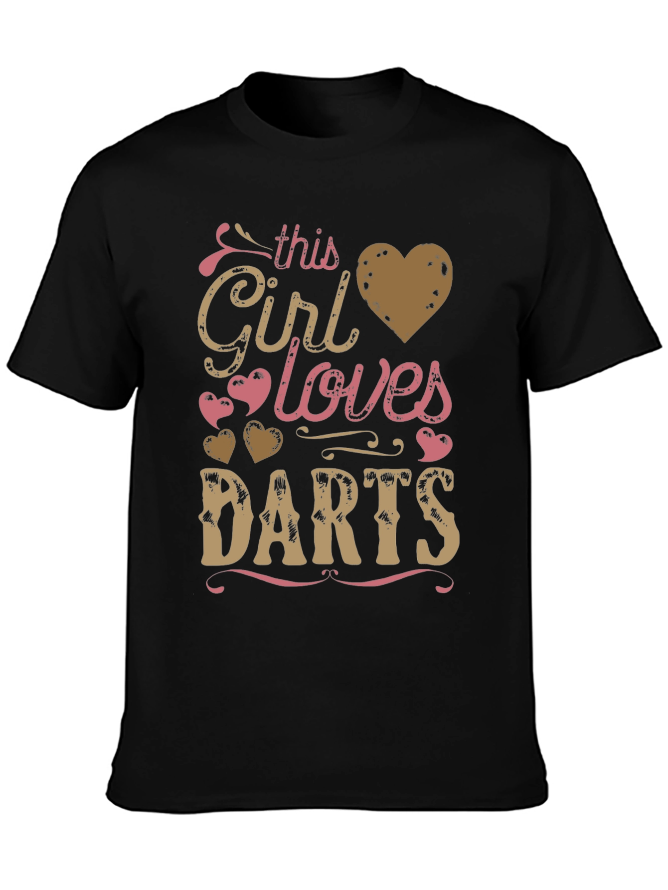 Girl Loves Darts Graphic T-Shirt