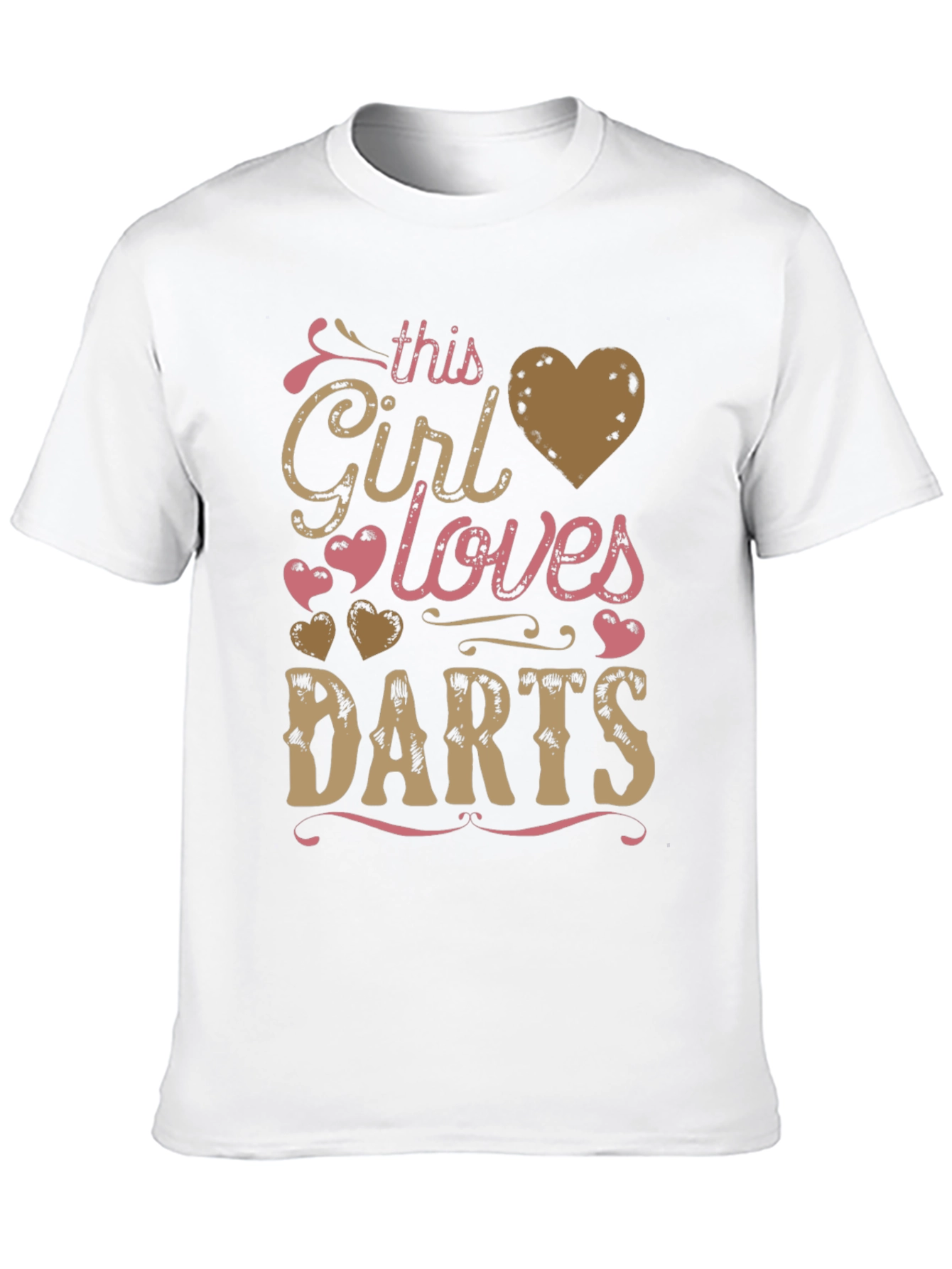 Girl Loves Darts Graphic T-Shirt
