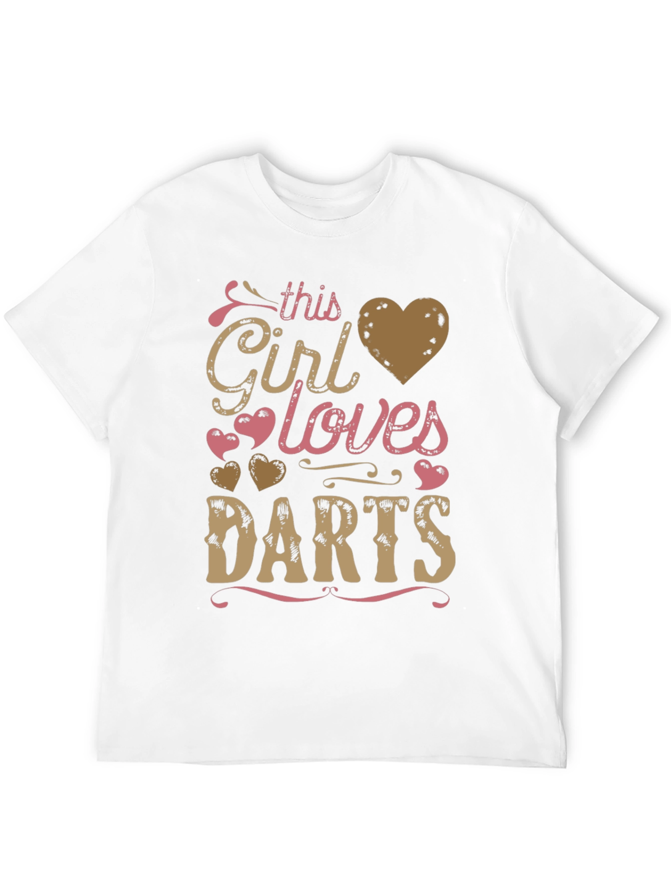 Girl Loves Darts Graphic T-Shirt