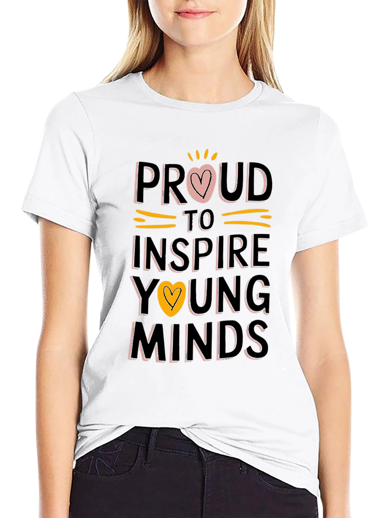 Proud Teacher T-Shirt Inspire Young Minds
