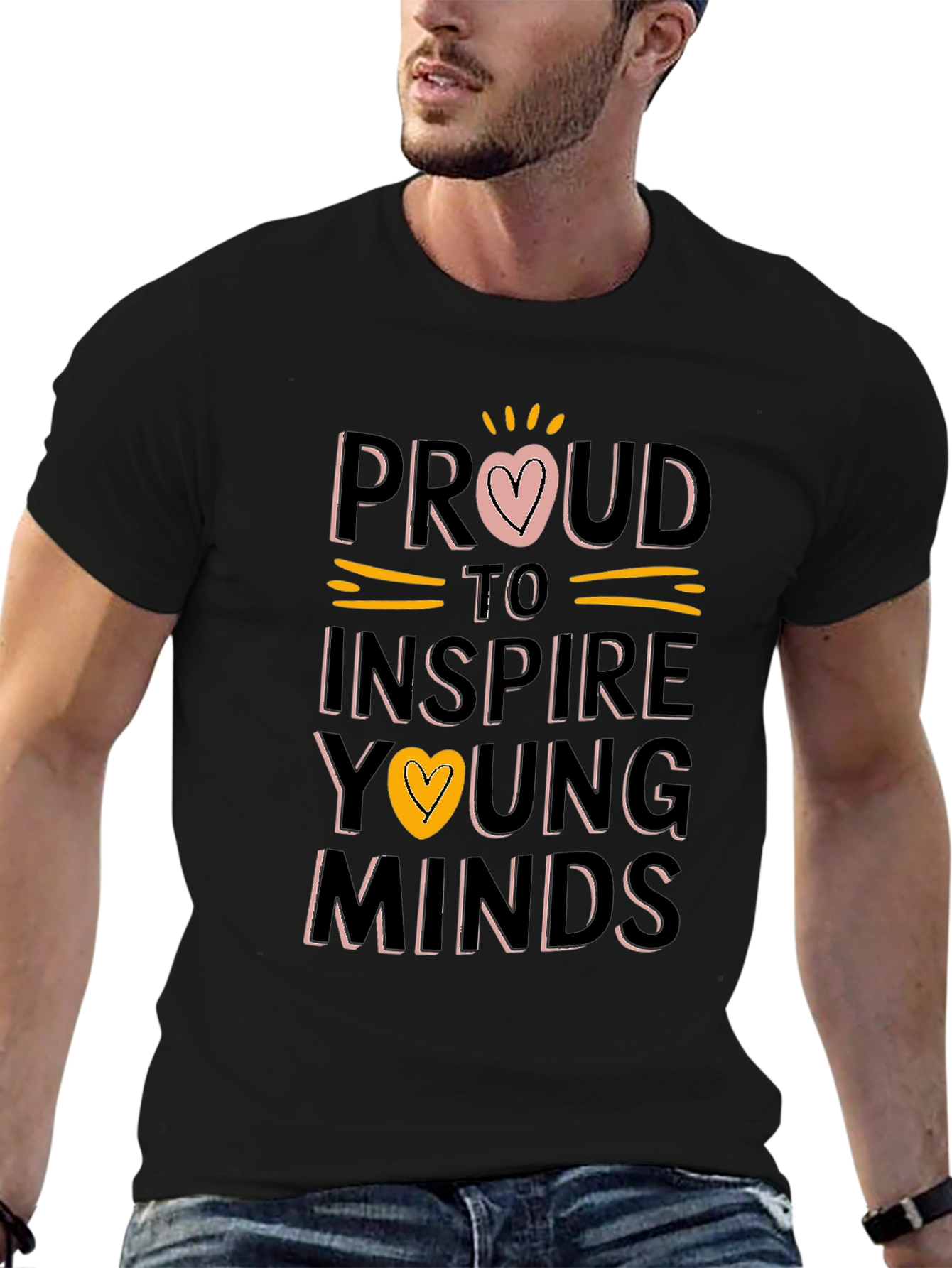 Proud Teacher T-Shirt Inspire Young Minds