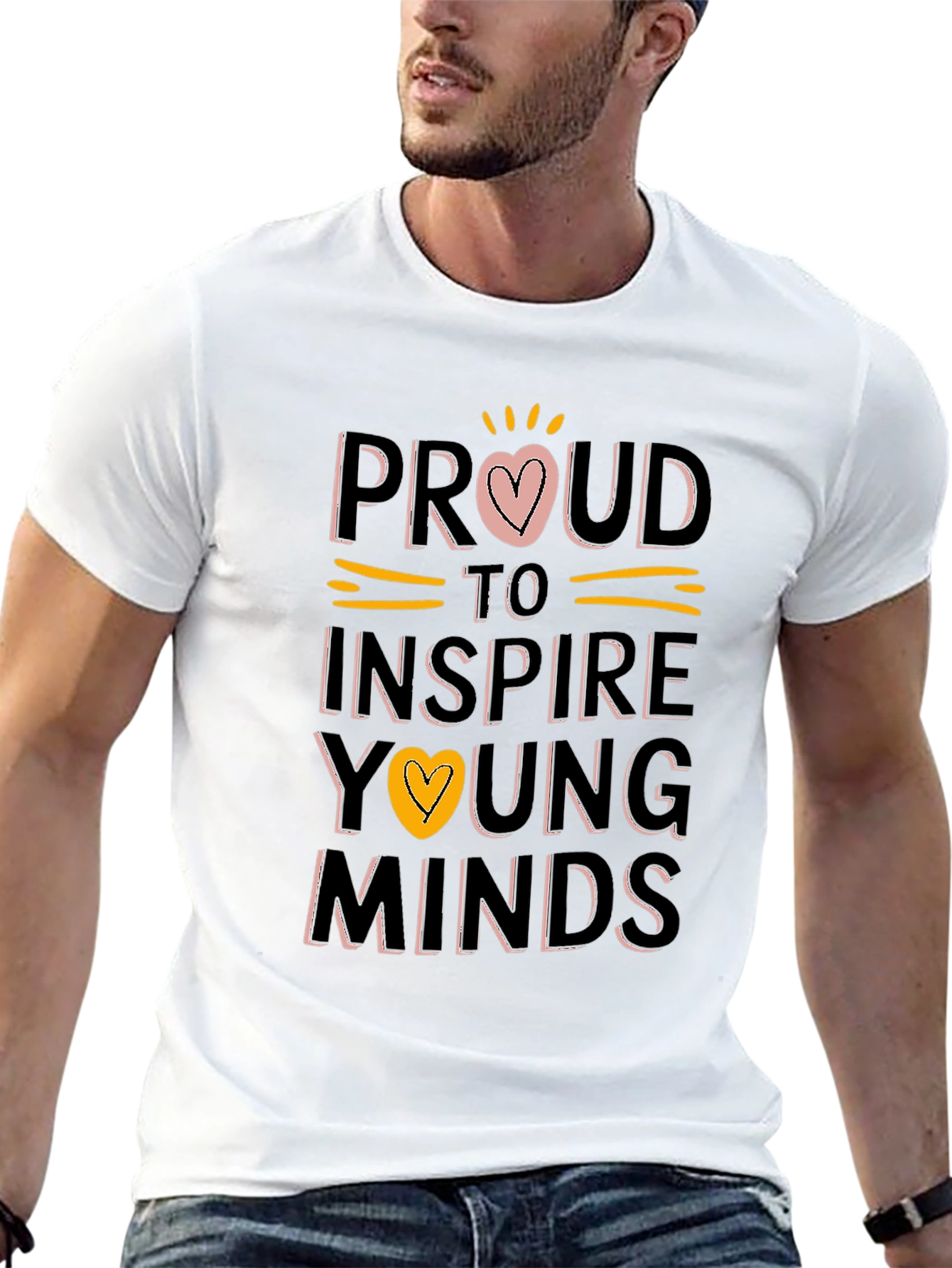 Proud Teacher T-Shirt Inspire Young Minds