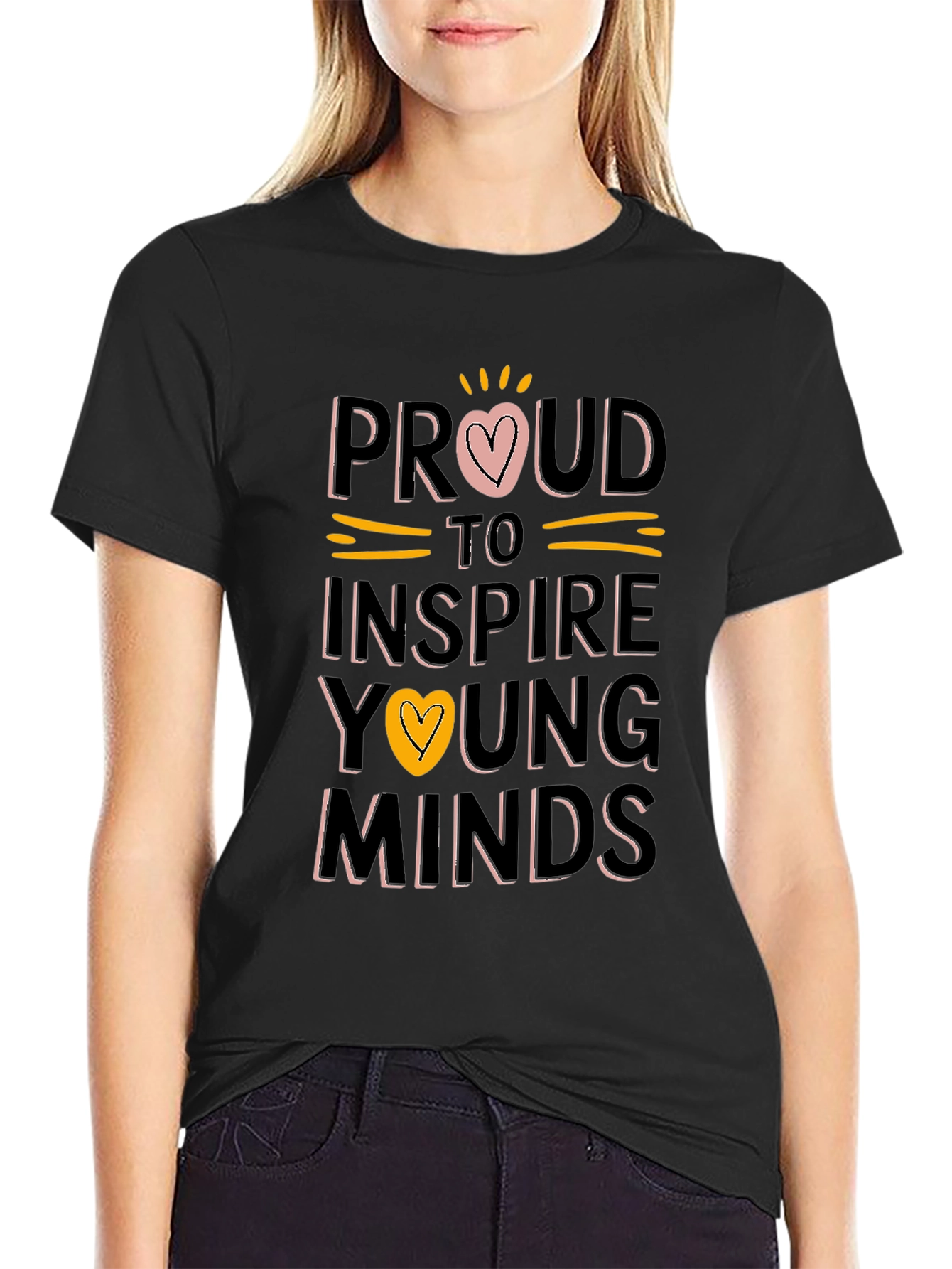 Proud Teacher T-Shirt Inspire Young Minds