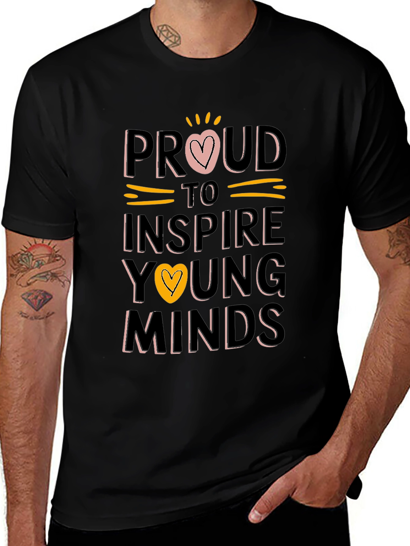 Proud Teacher T-Shirt Inspire Young Minds