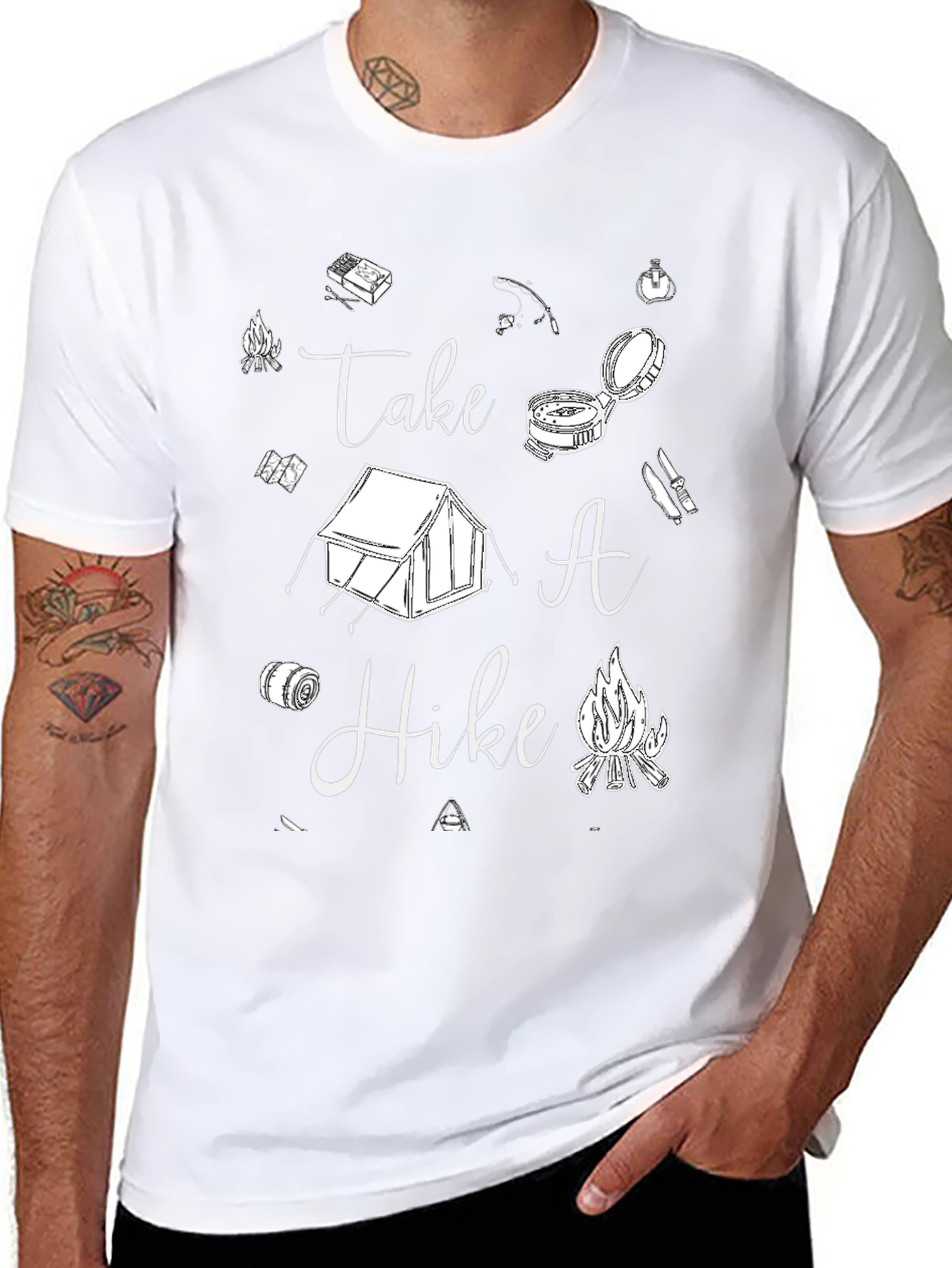 Take A Hike Graphic Tee - Camping Lovers T-Shirt