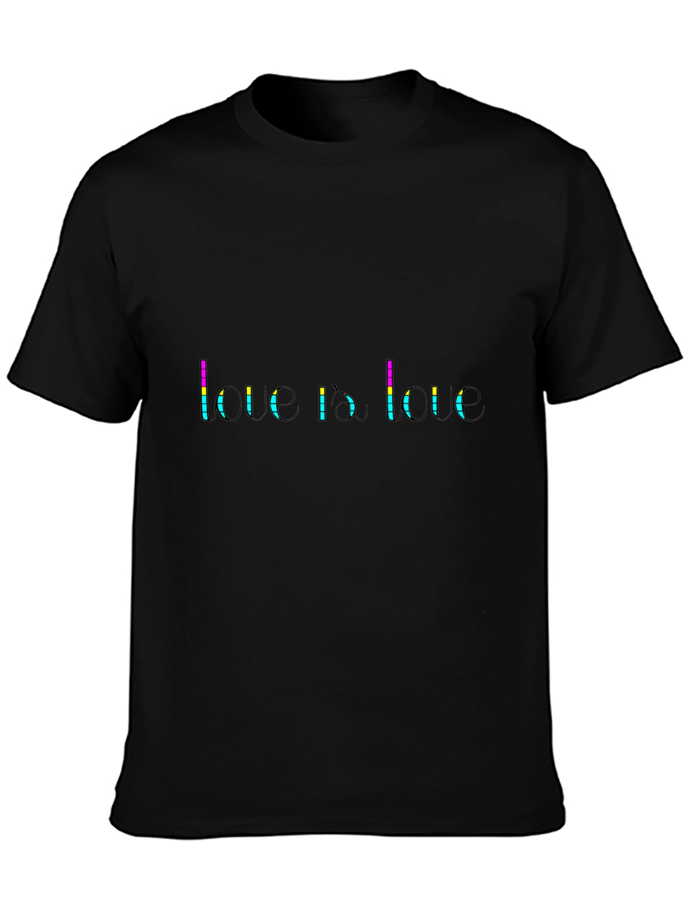 Love Is Love Graphic Tee - Black Pride T-Shirt