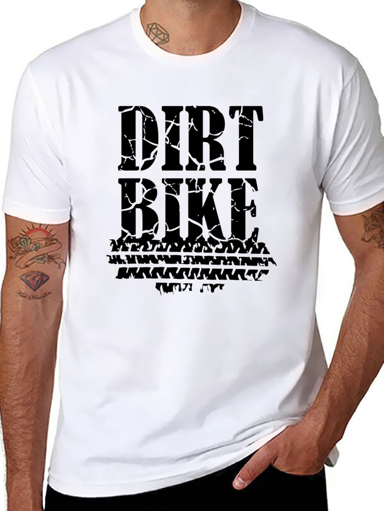 Dirt Bike Graphic Tee - Black T-Shirt