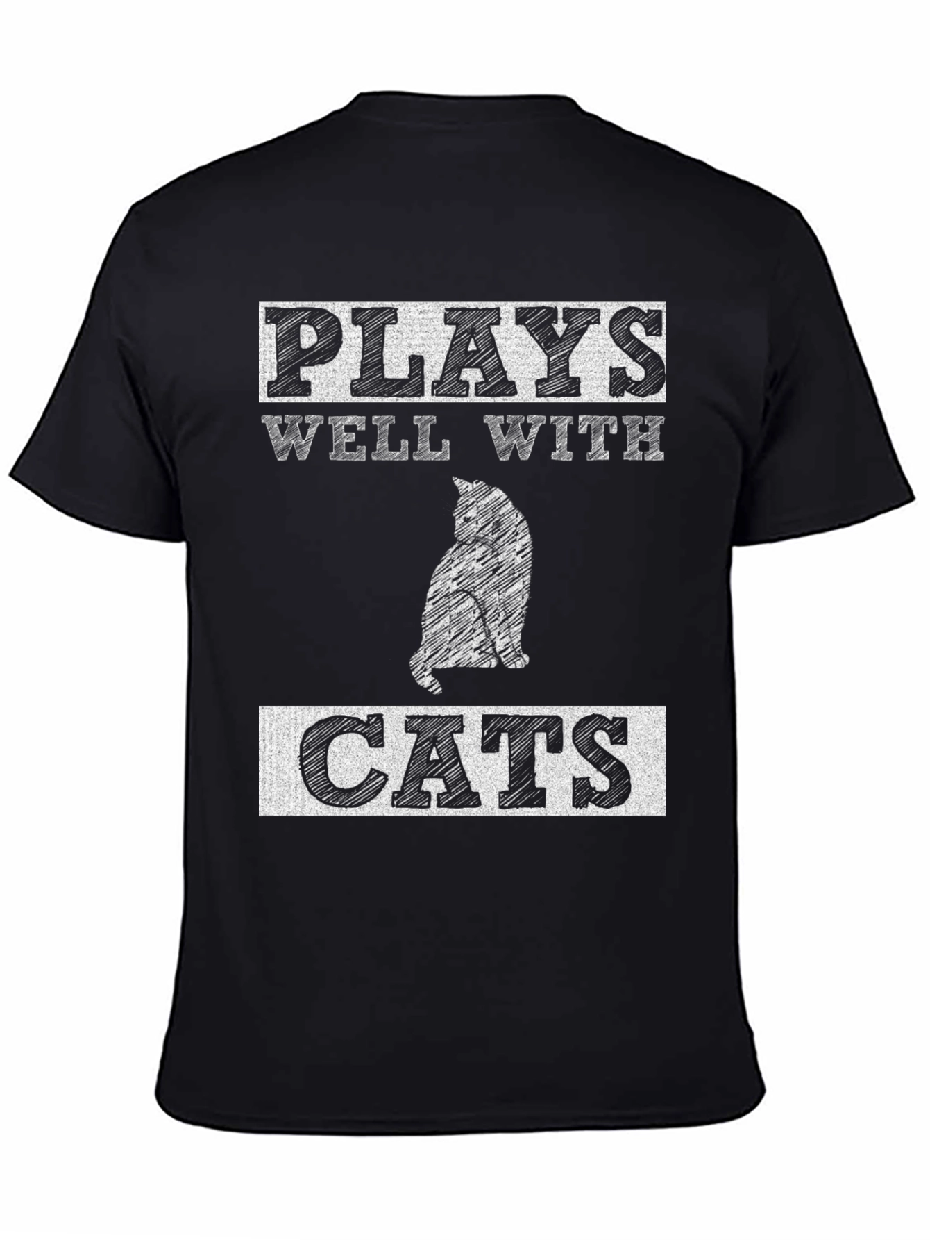 Plays Well with Cats T-Shirt