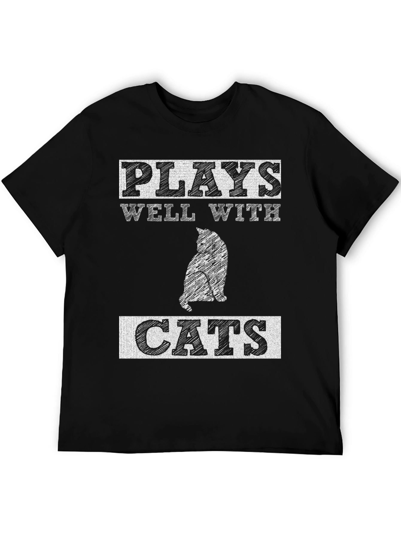 Plays Well with Cats T-Shirt