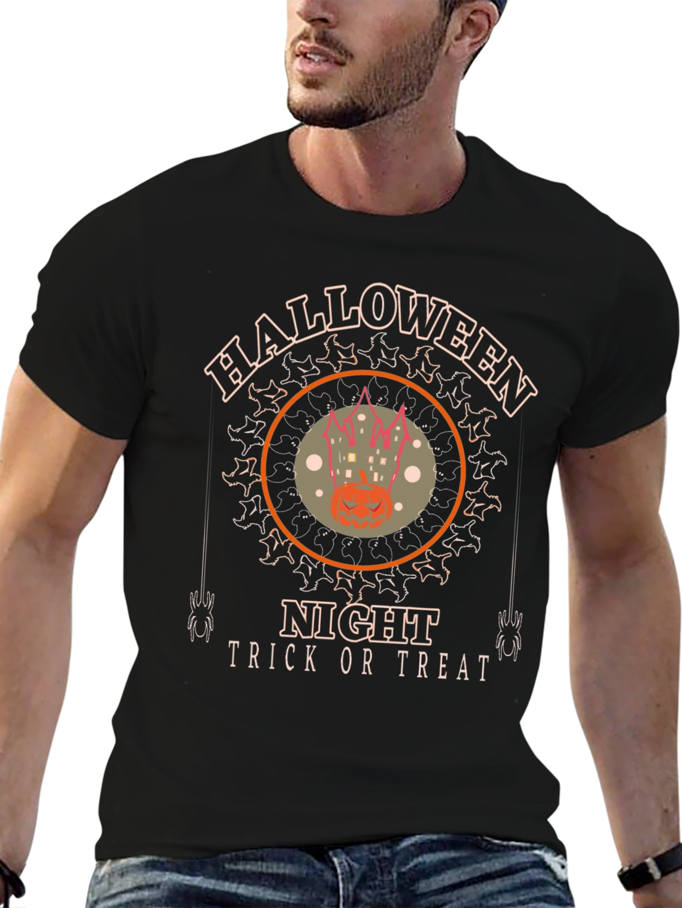 Halloween Night Trick or Treat Graphic Tee