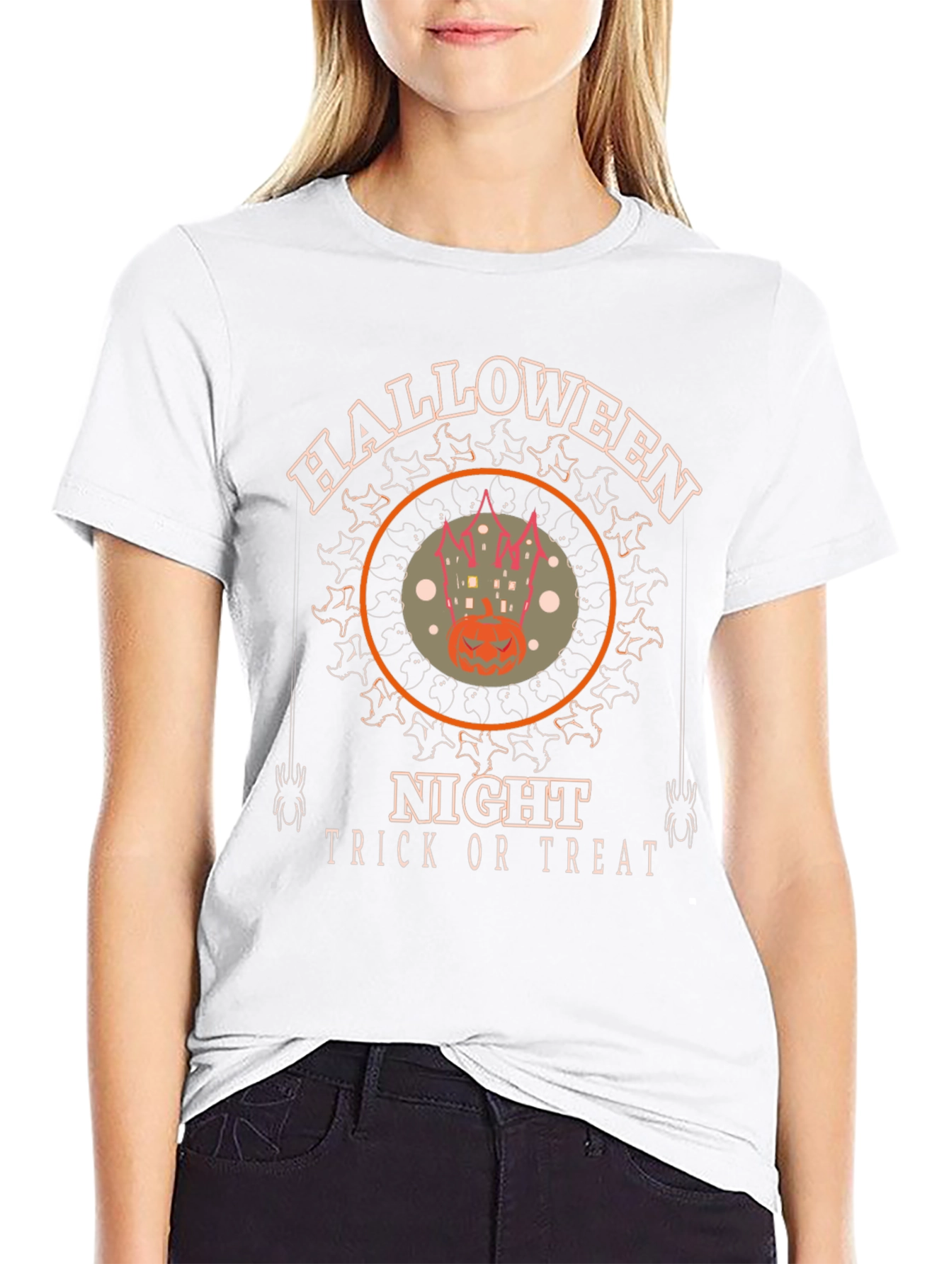 Halloween Night Trick or Treat Graphic Tee