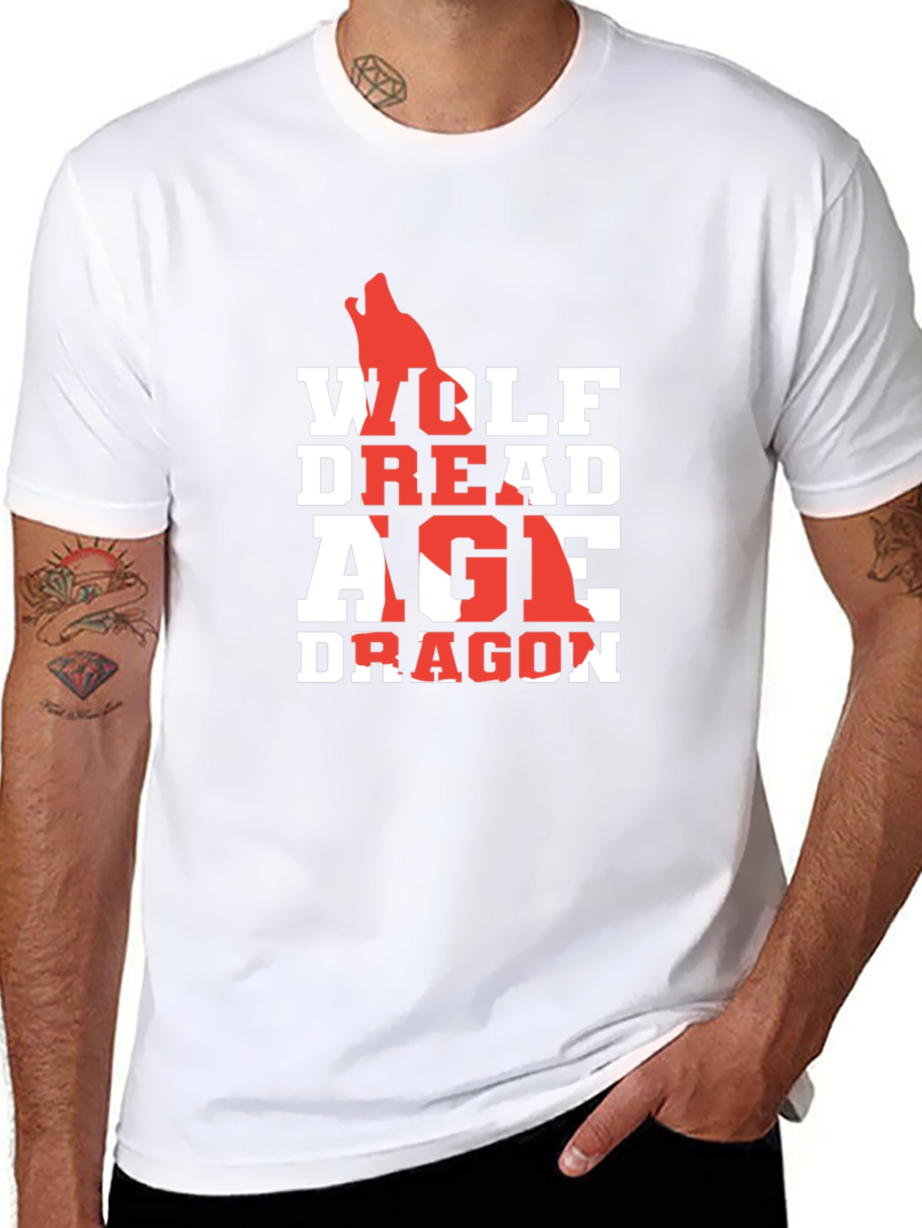Dragon Age T-Shirt - Wolf Dread Age Dragon Design