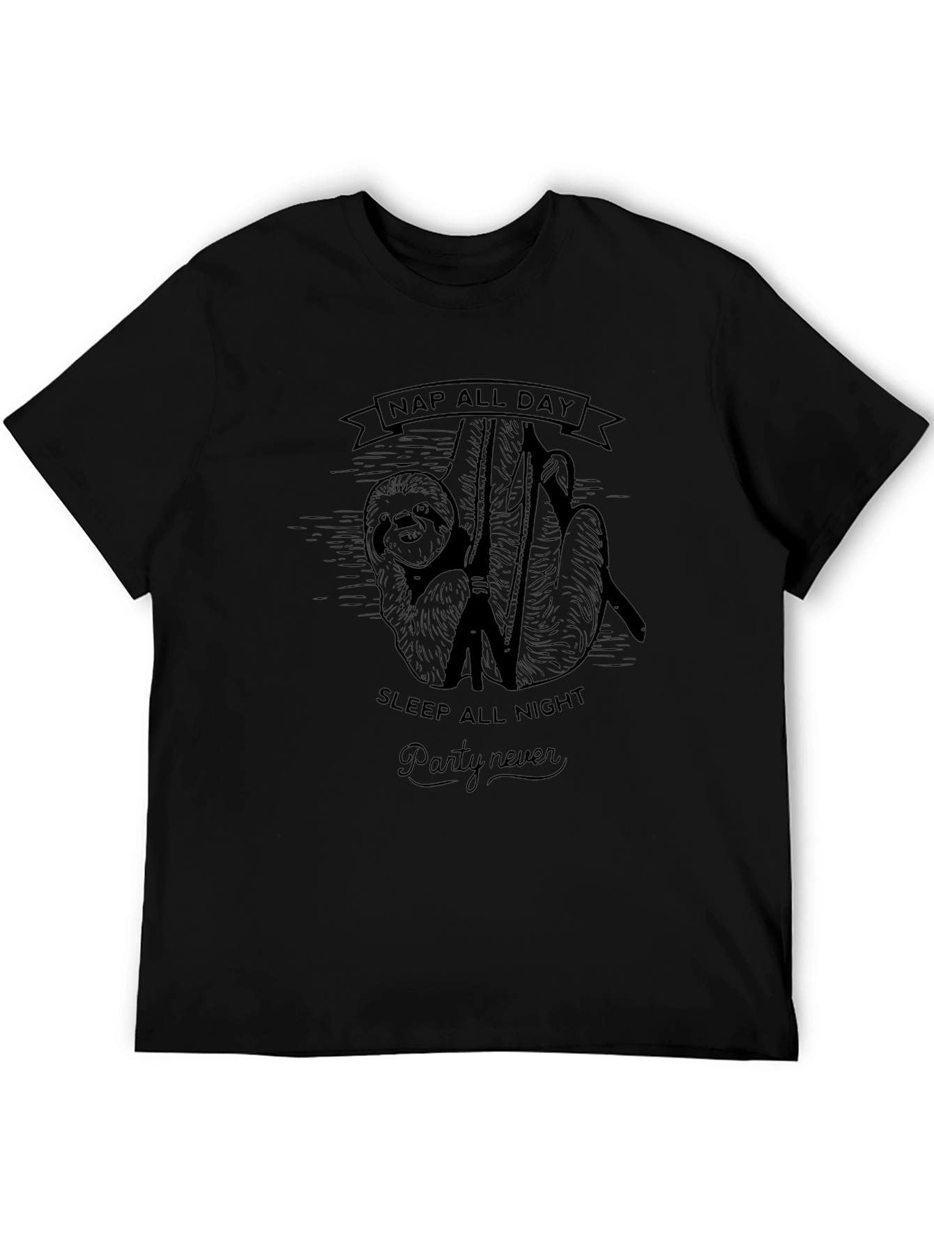 Nap All Day Sloth Graphic T-Shirt