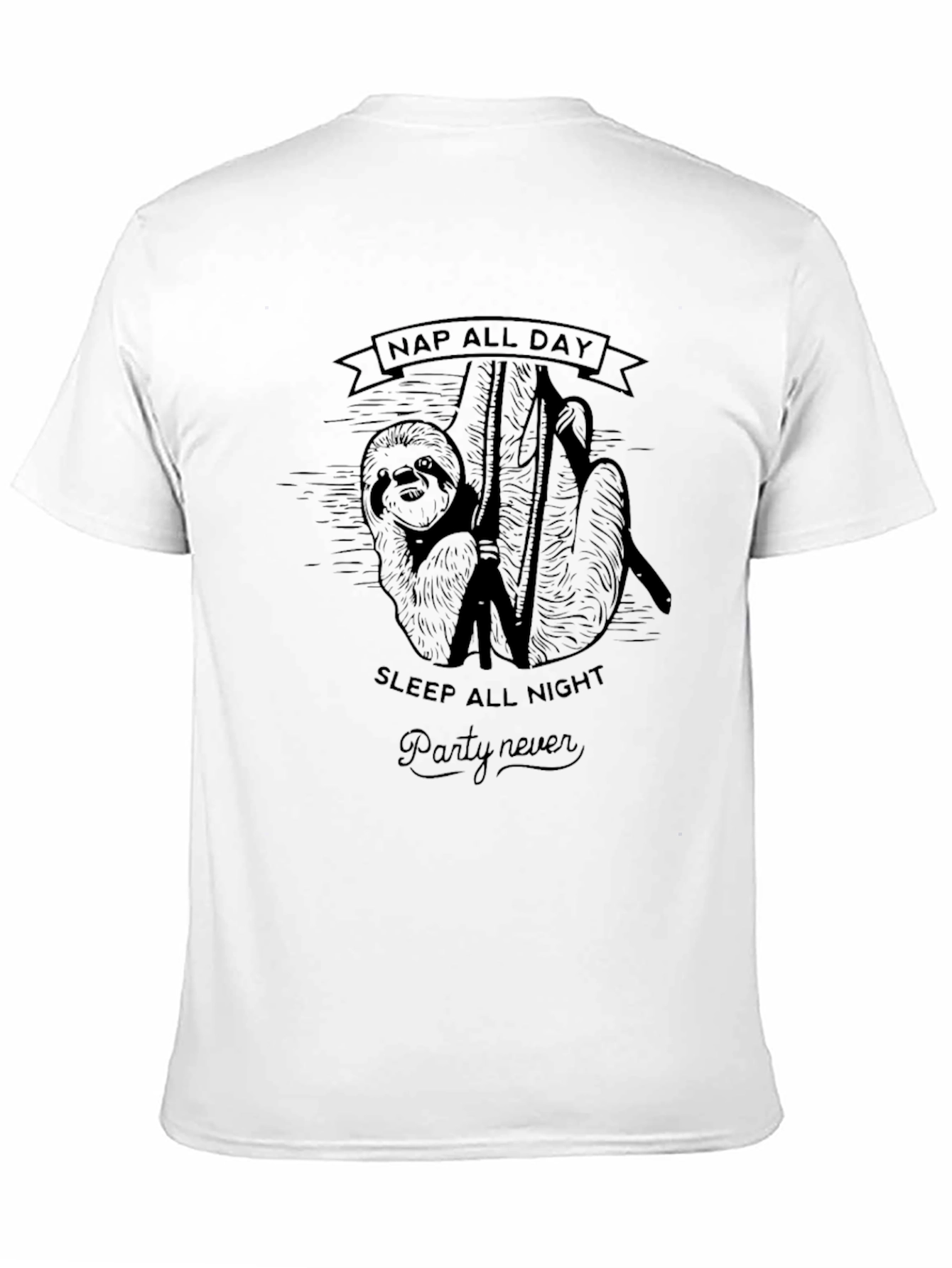 Nap All Day Sloth Graphic T-Shirt