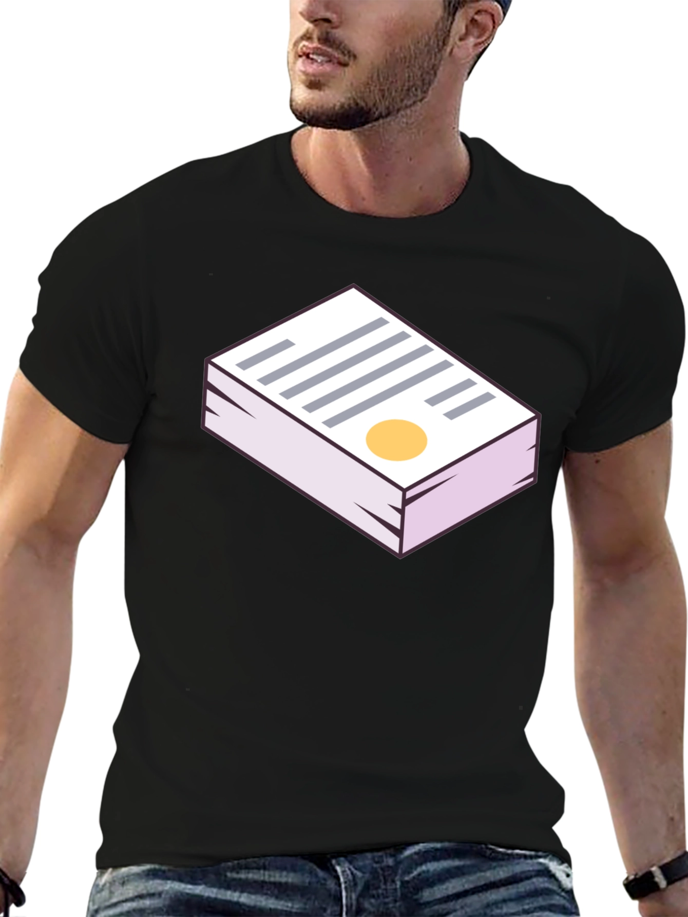Statement Graphic Tee - Black Casual Shirt