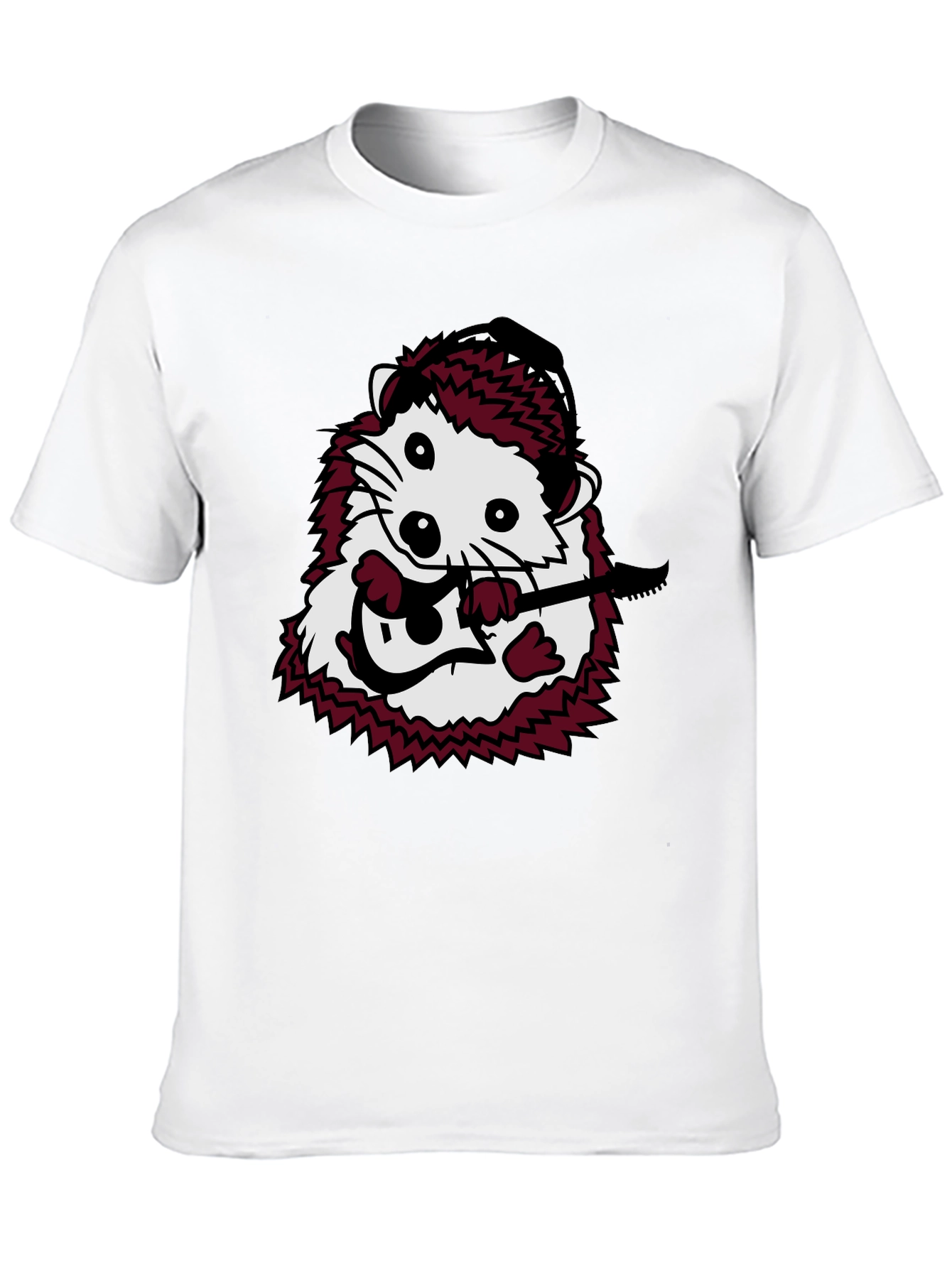 Hedgehog Guitarist Graphic T-Shirt