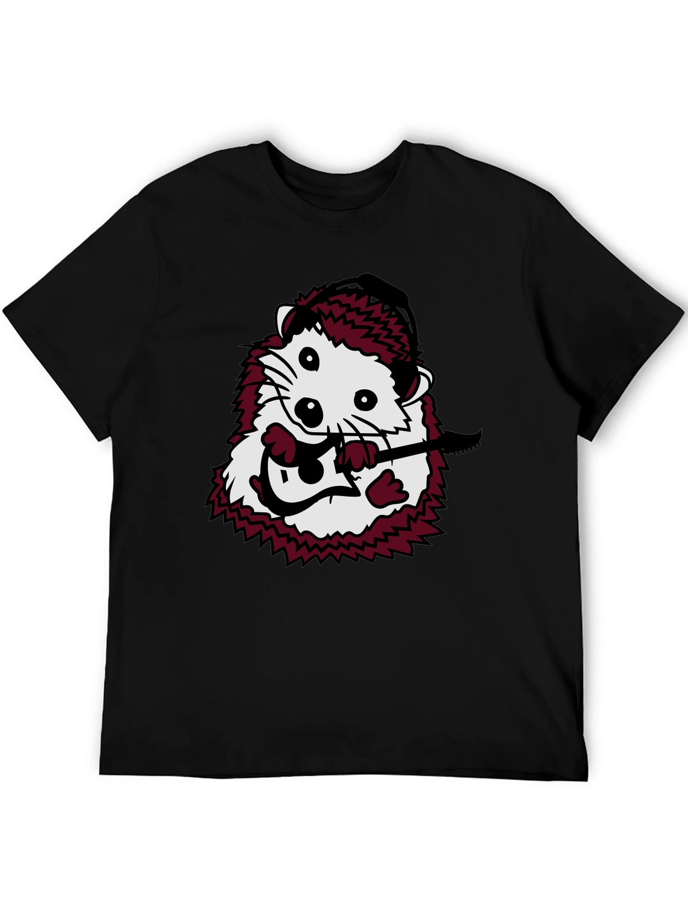 Hedgehog Guitarist Graphic T-Shirt