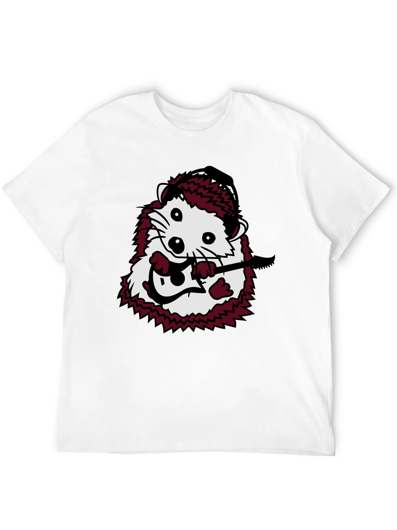 Hedgehog Guitarist Graphic T-Shirt
