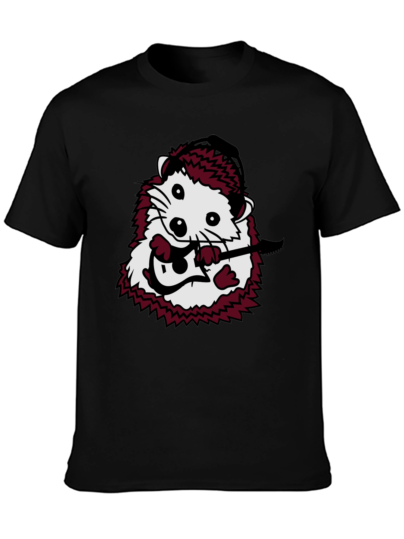 Hedgehog Guitarist Graphic T-Shirt