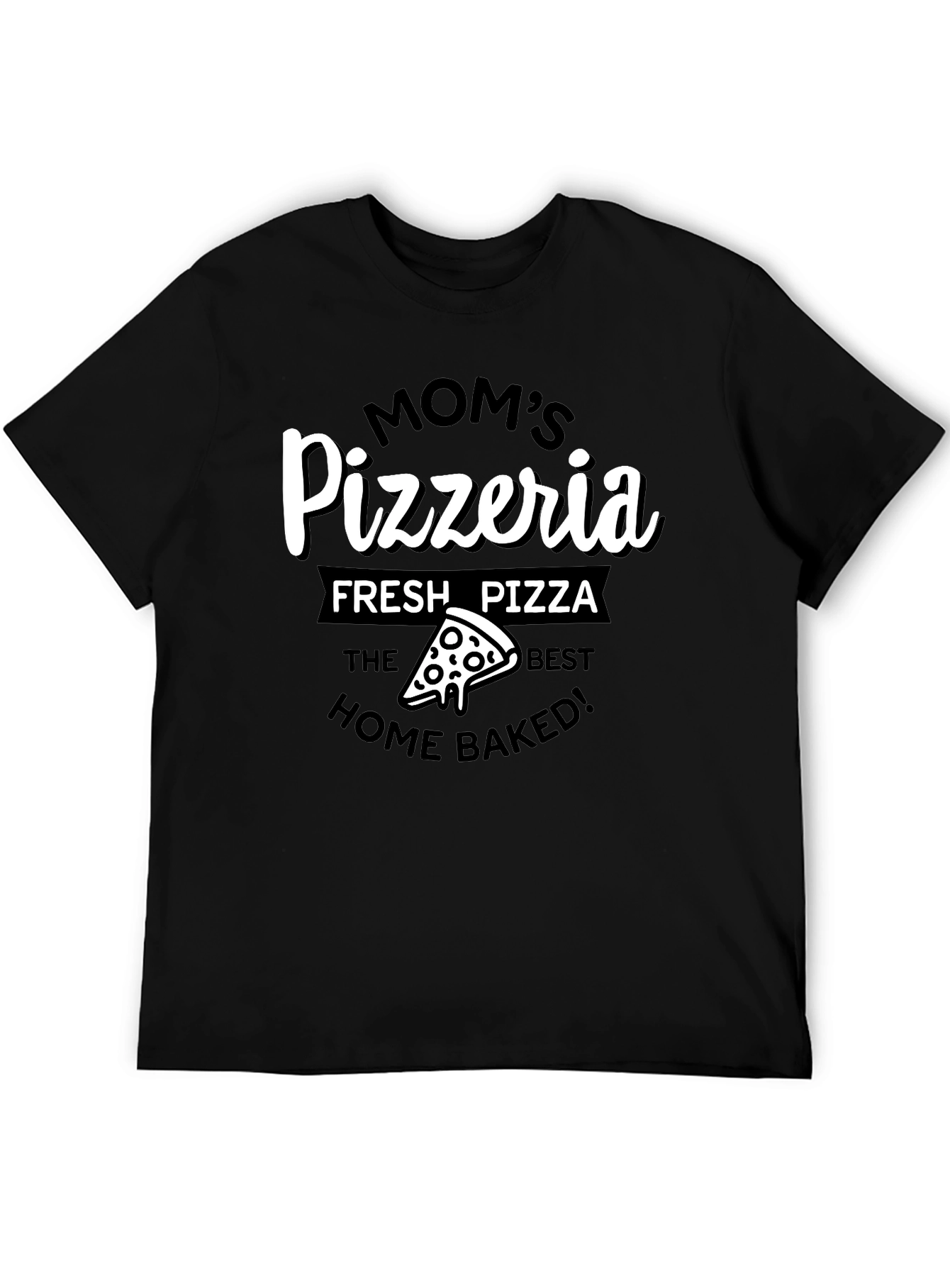 Moms Pizzeria Graphic T-Shirt - Fresh Pizza Tee