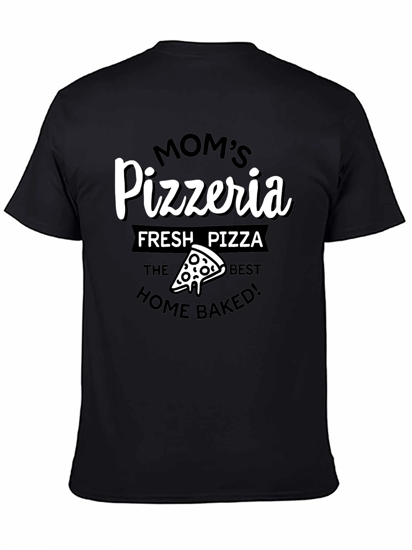 Moms Pizzeria Graphic T-Shirt - Fresh Pizza Tee