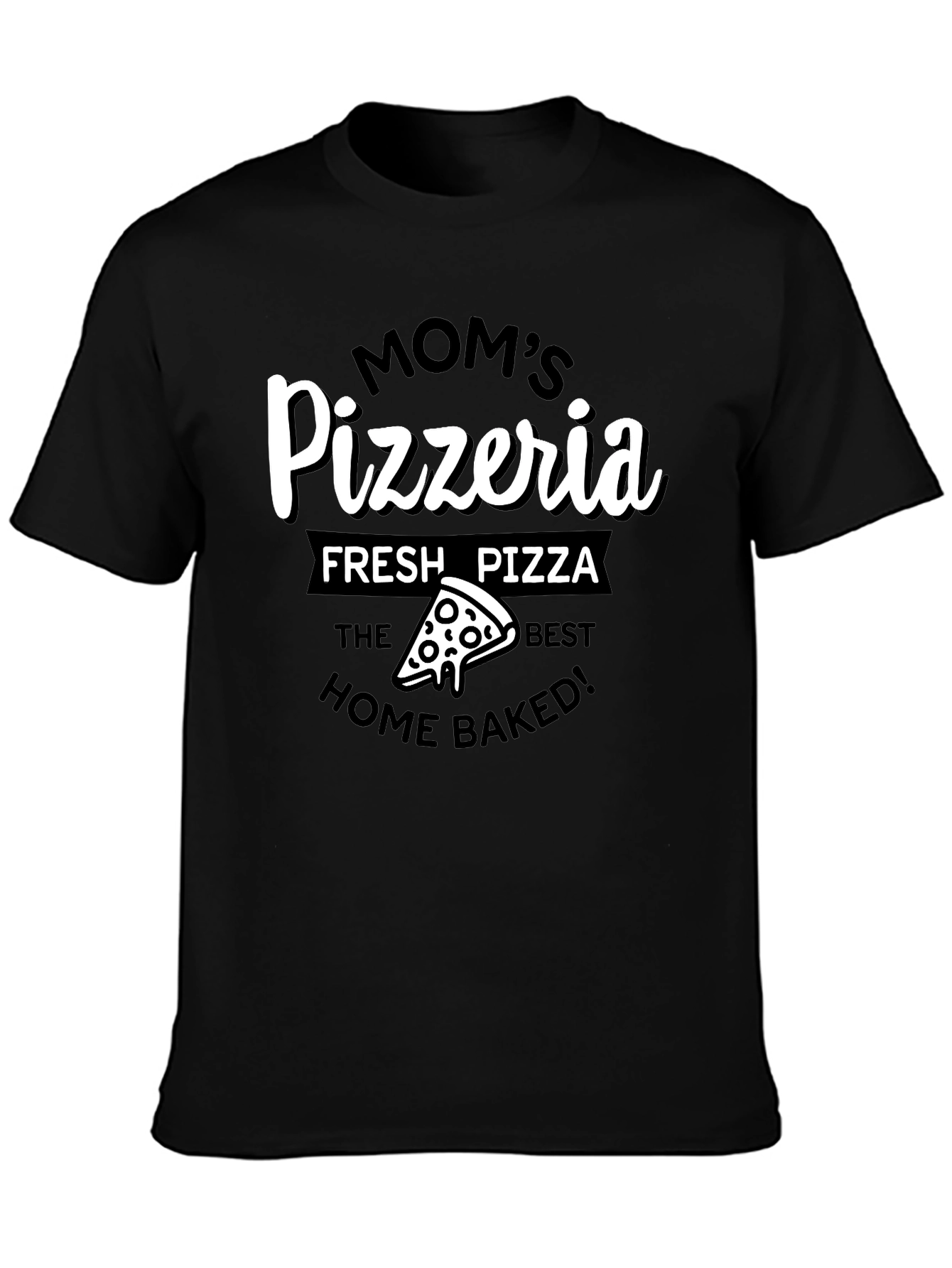 Moms Pizzeria Graphic T-Shirt - Fresh Pizza Tee