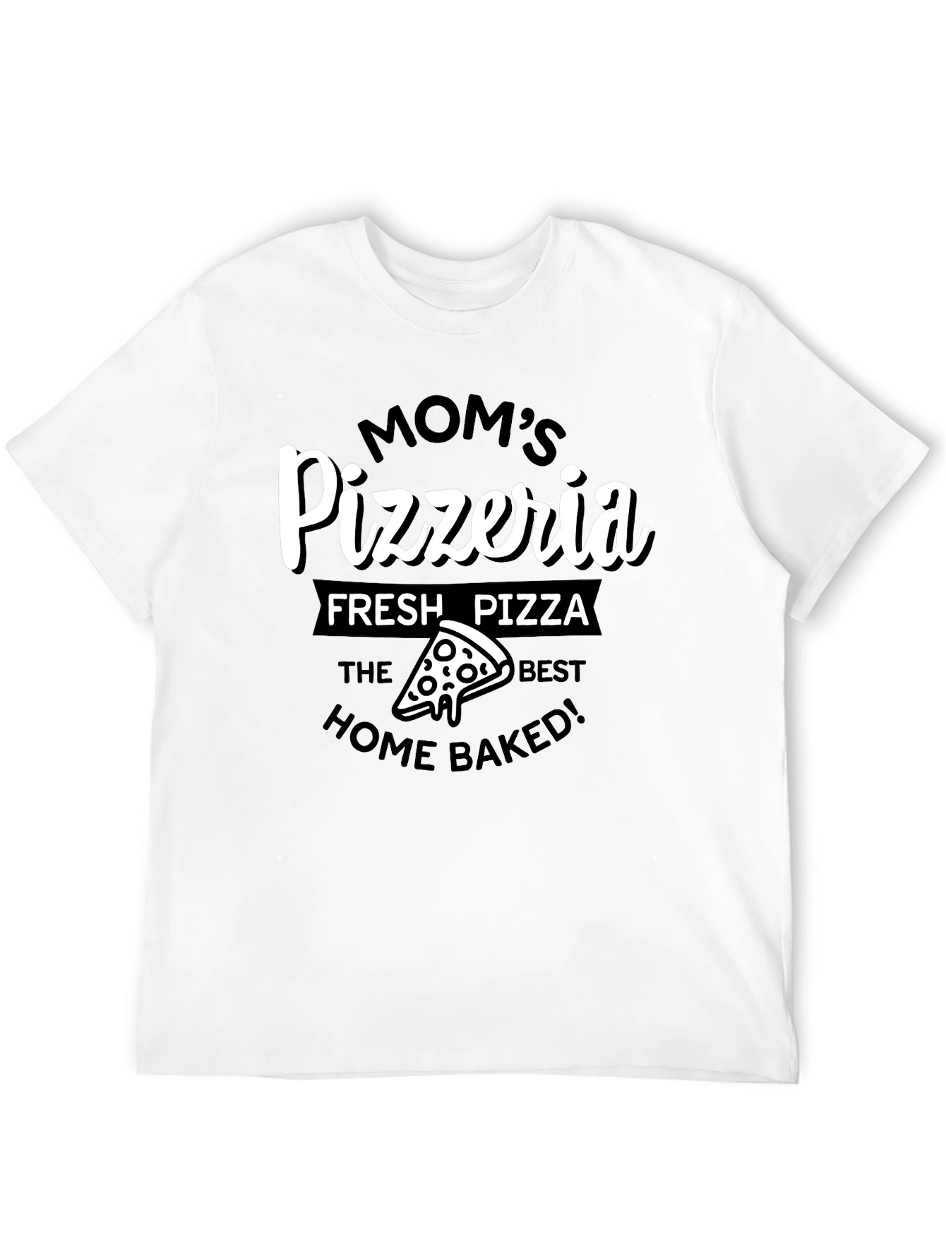 Moms Pizzeria Graphic T-Shirt - Fresh Pizza Tee