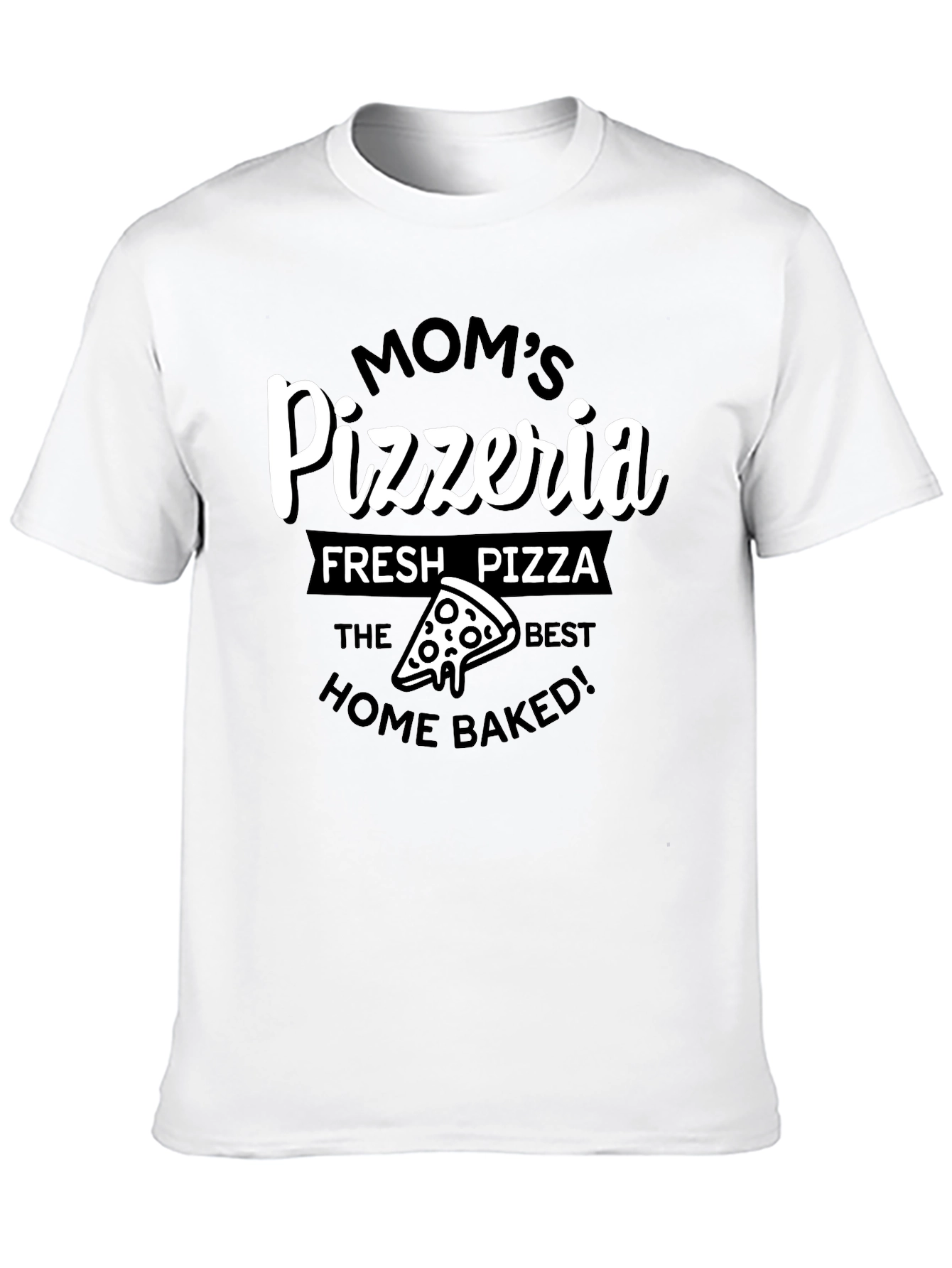 Moms Pizzeria Graphic T-Shirt - Fresh Pizza Tee