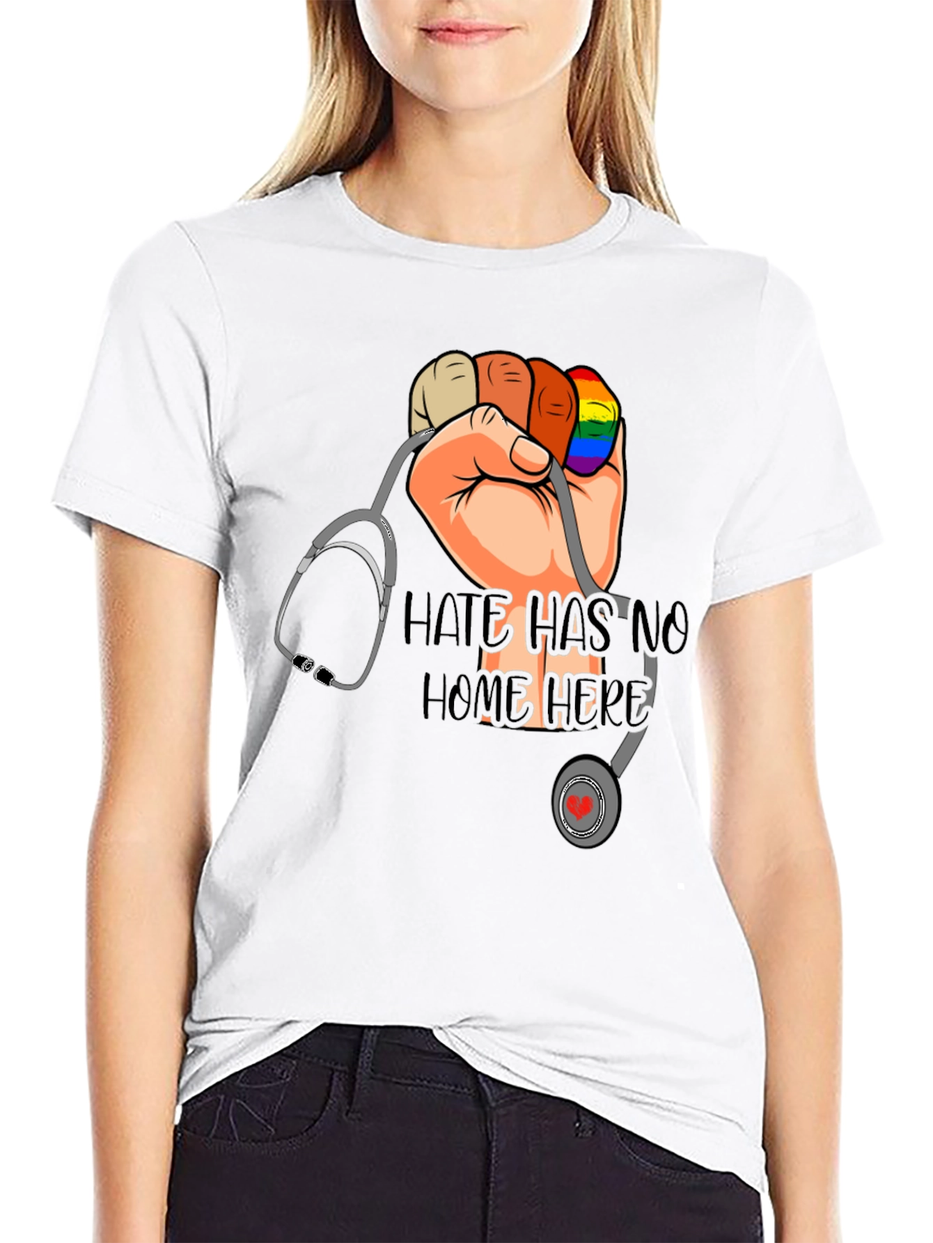 Hate Has No Home Here Pride T-Shirt