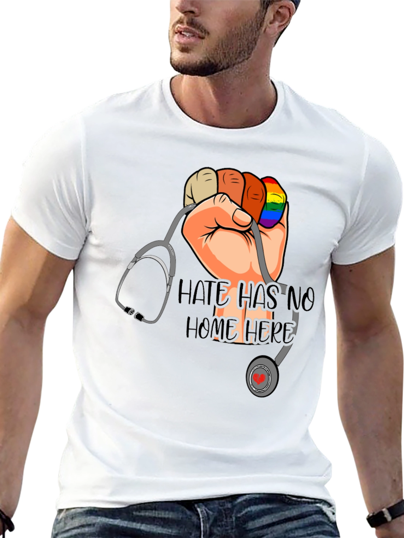 Hate Has No Home Here Pride T-Shirt